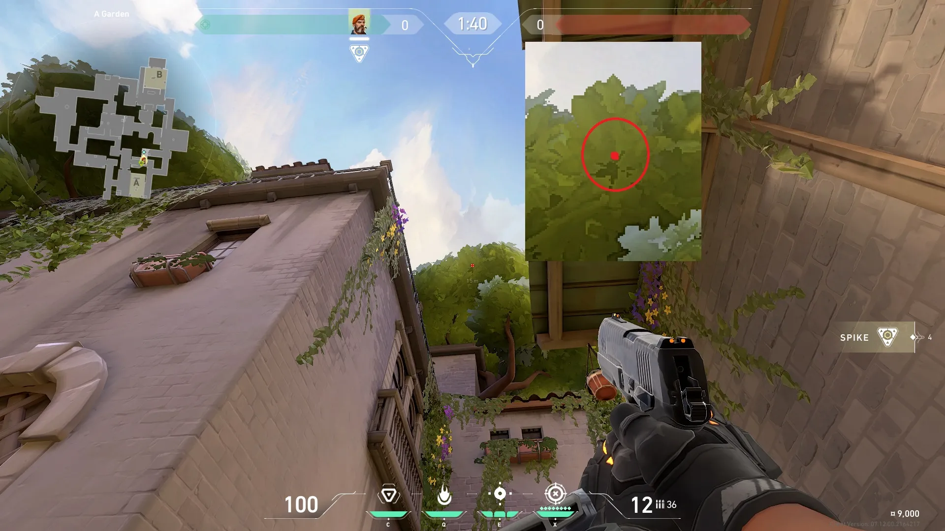 Brimstone Incendiary on Ascent Defense Site B — step 3 of 4: Aim — line up the shot