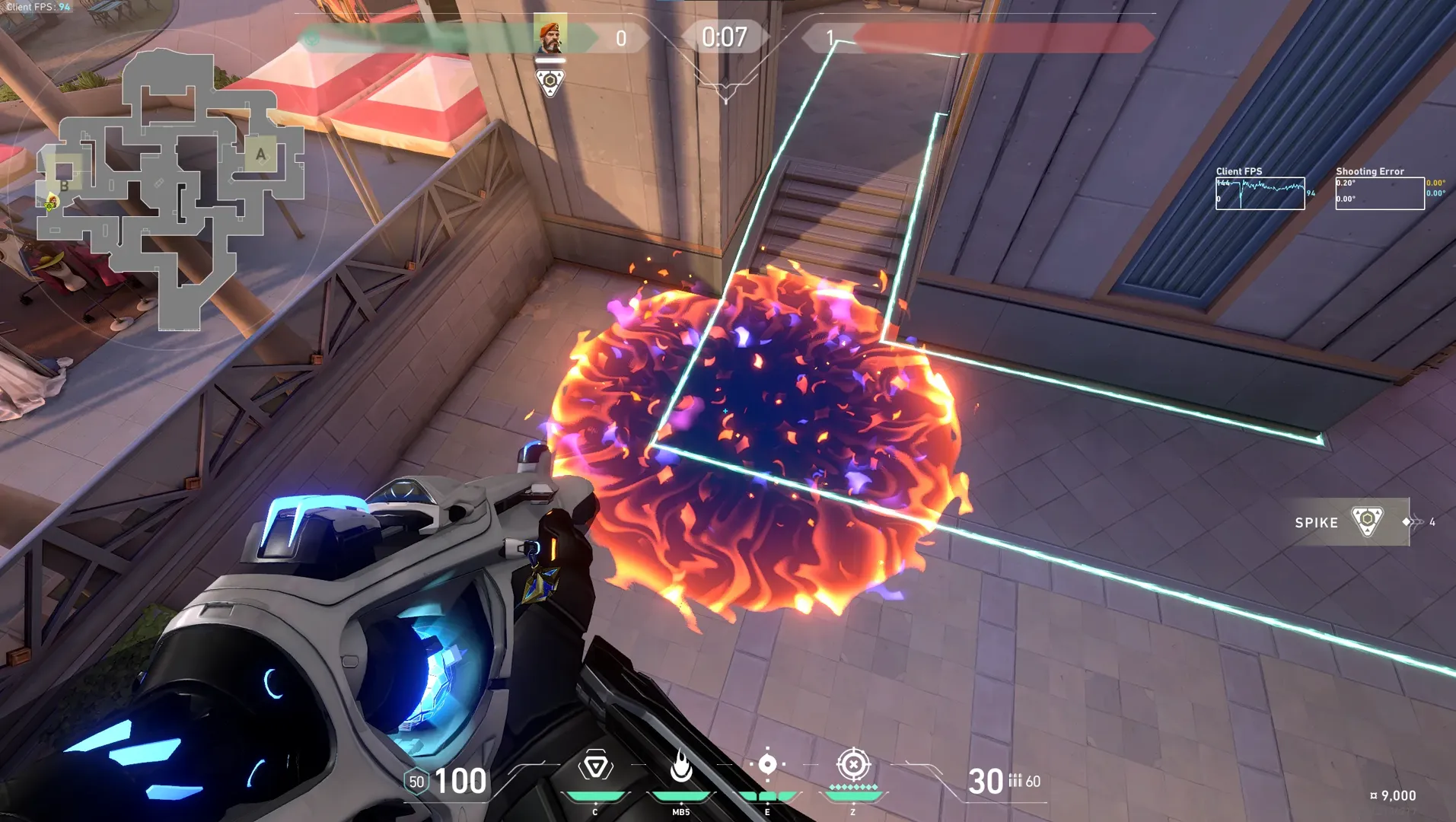 Brimstone Incendiary on Sunset Attack Site B — step 3 of 3: Result