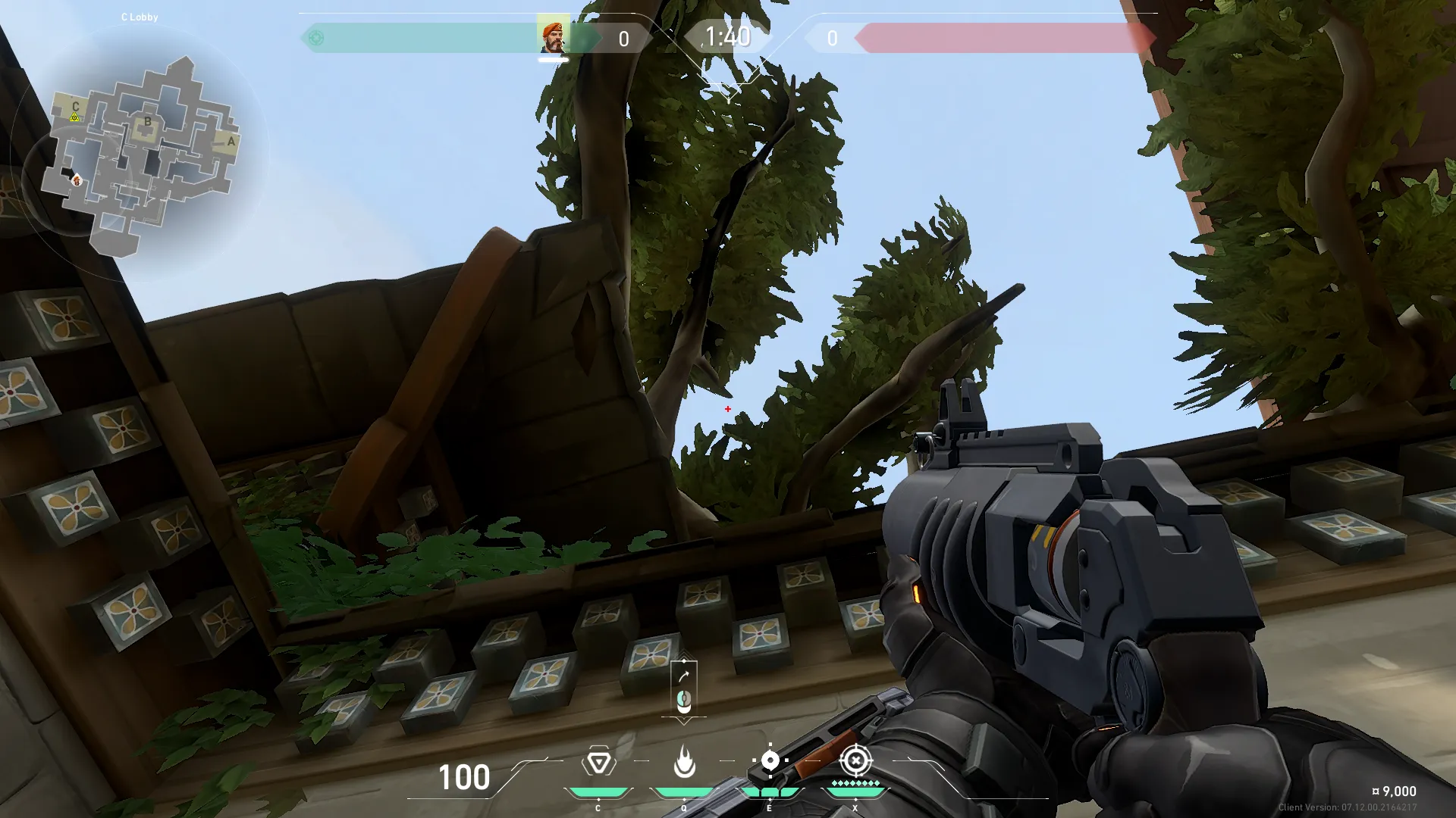 Brimstone Incendiary on Haven Attack Site C — step 3 of 5: Aim — line up the shot