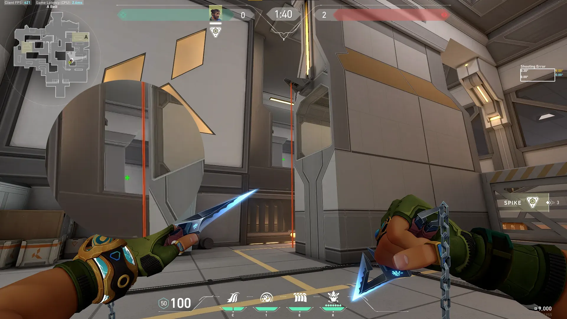Viper Poison Cloud on Icebox Attack Site A — step 2 of 5: Aim — line up the shot