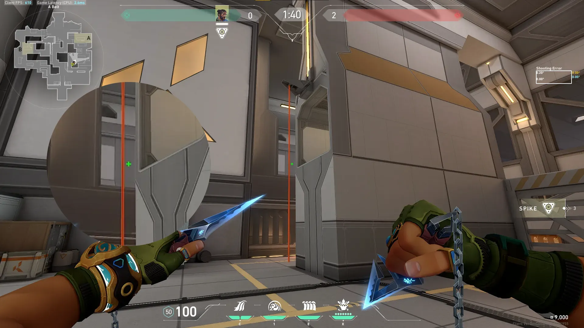 Viper Poison Cloud on Icebox Attack Site A — step 3 of 5: Aim — line up the shot