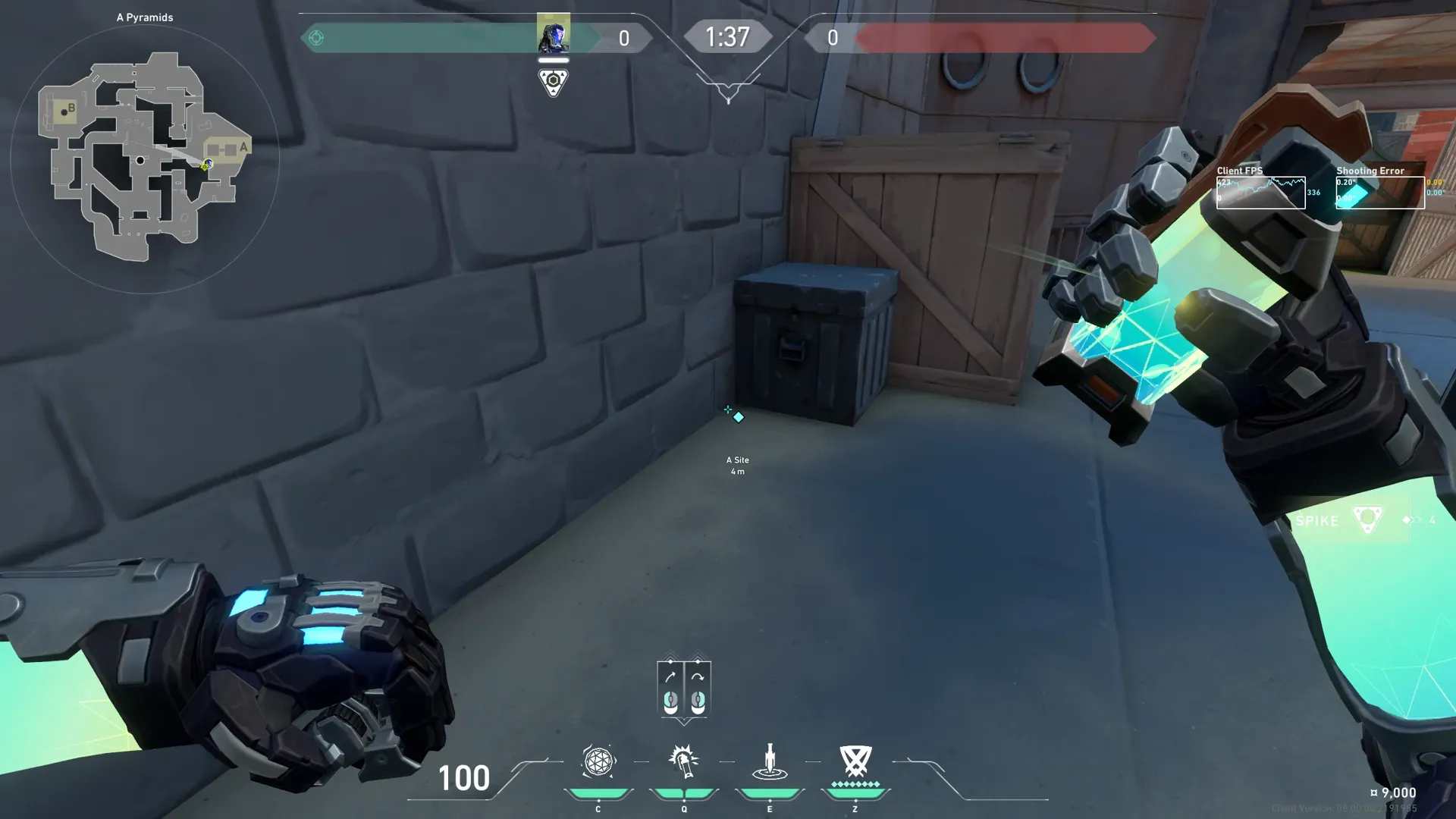 KAY/O Flash_Drive on Breeze Defense Mid — step 1 of 3: Position — where to stand