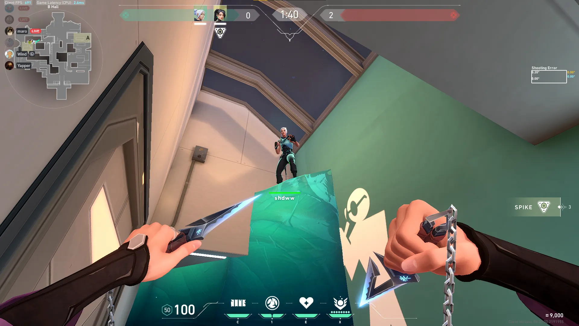 Sage Barrier Orb on Icebox Defense Site B — step 5 of 6: Aim — line up the shot