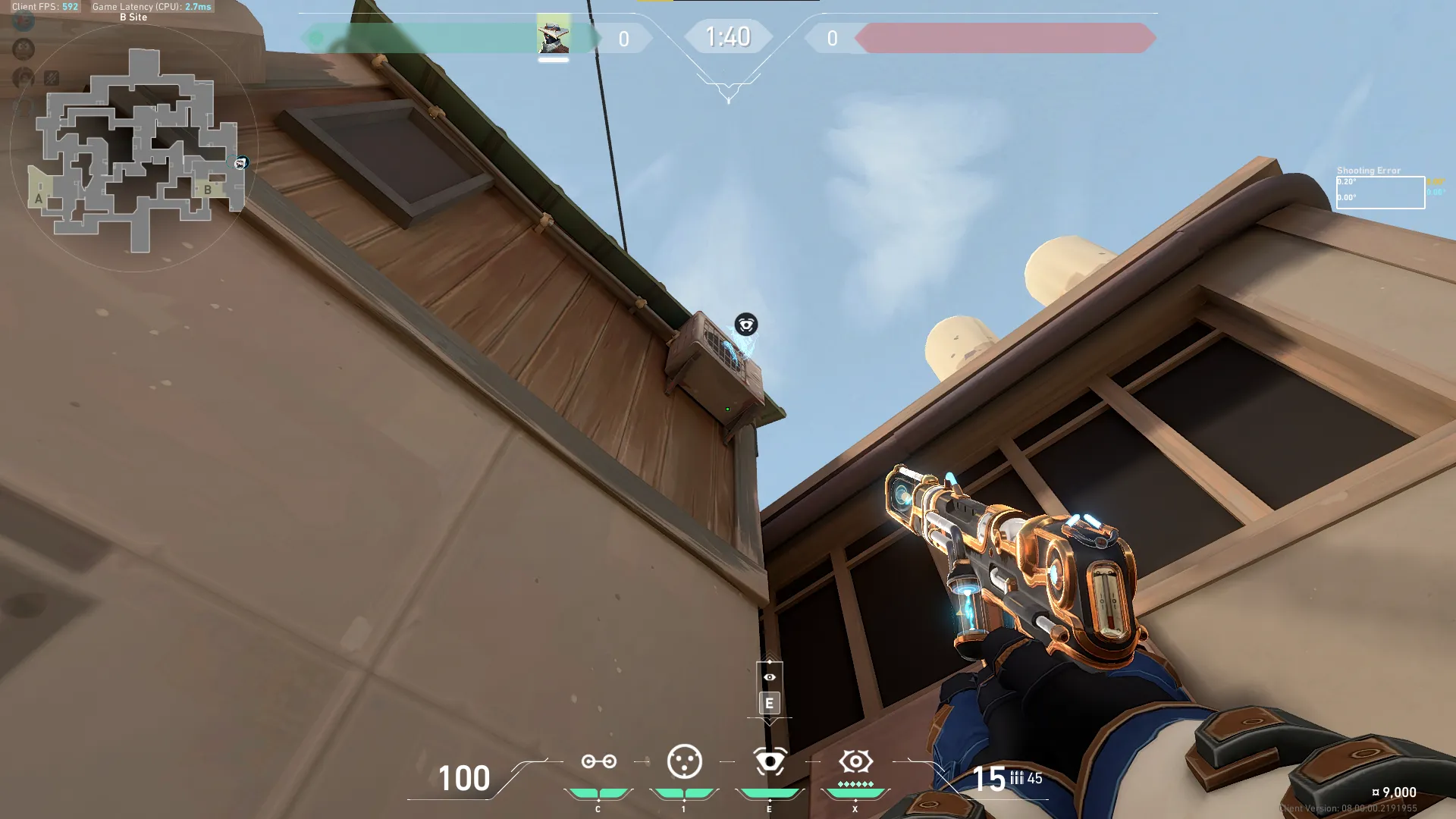 Cypher Spycam on Split Defense Site B — step 4 of 5: Aim — line up the shot