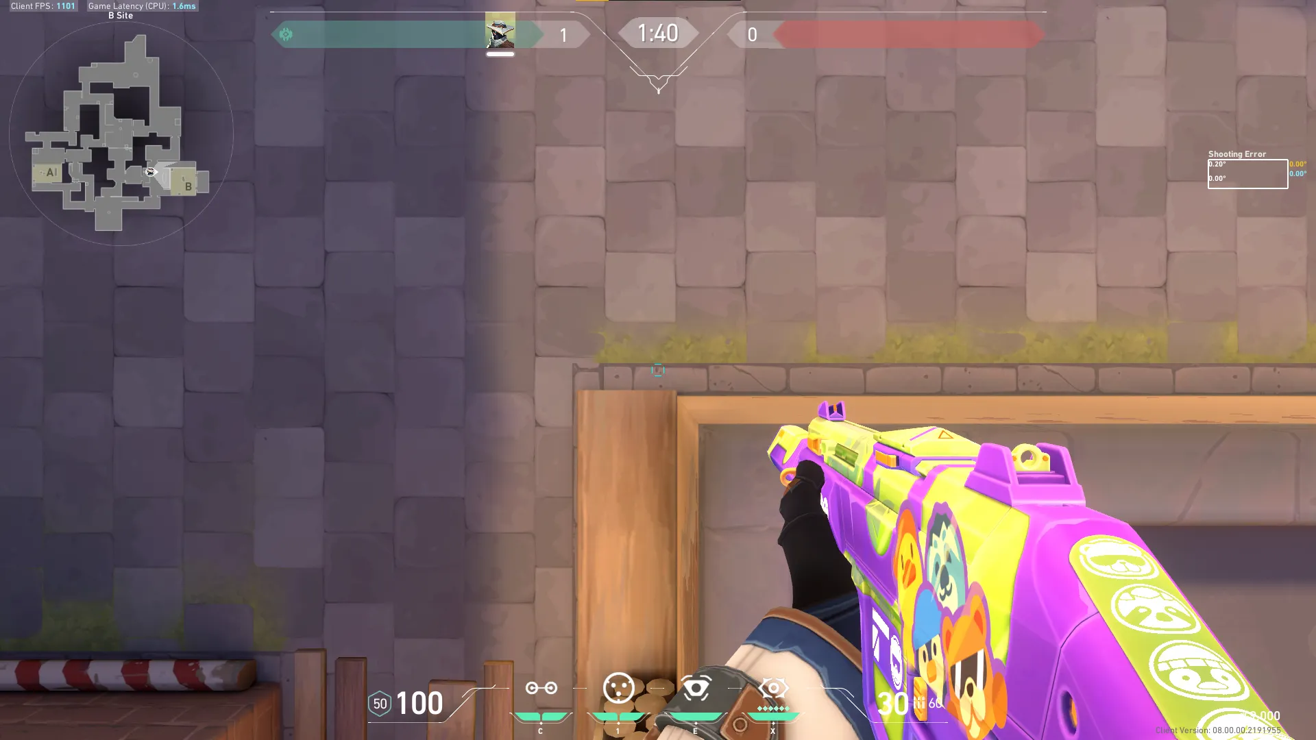 Cypher Spycam on Ascent Defense Site B — step 2 of 6: Aim — line up the shot