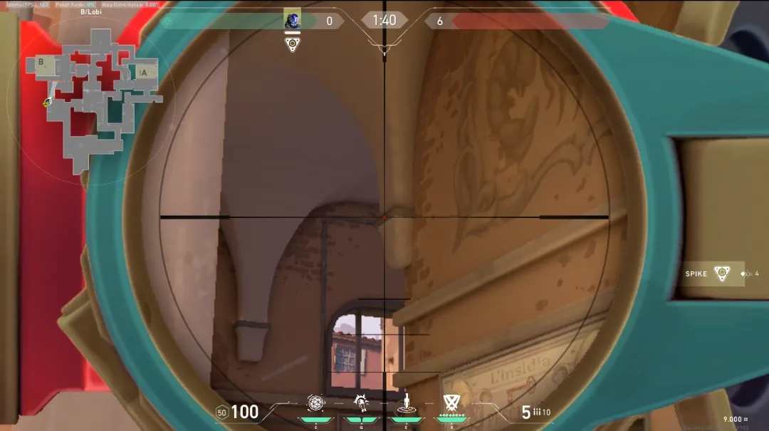 KAY/O Flash_Drive on Ascent Attack Site B — step 2 of 3: Aim — line up the shot