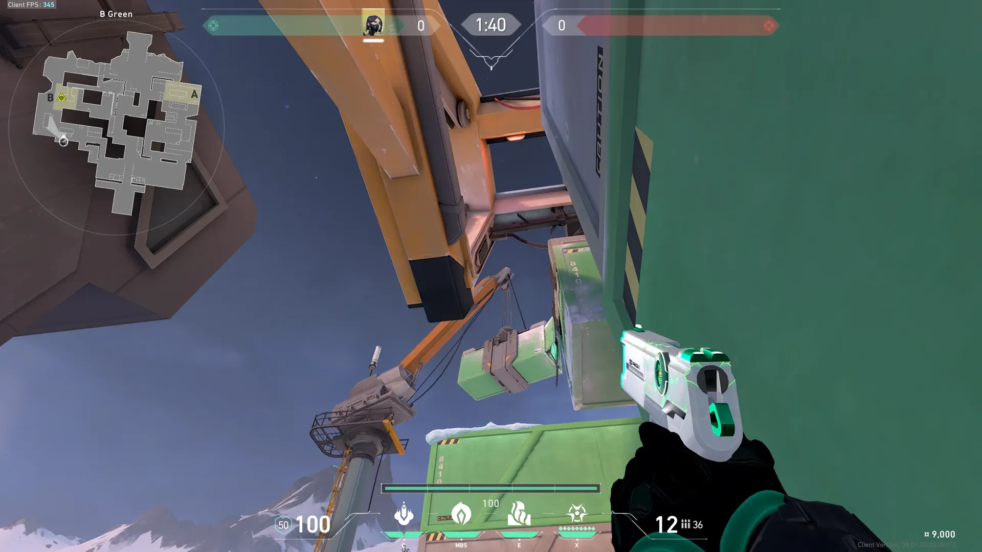 Viper Snake Bite on Icebox Attack Site B — step 1 of 2: Position — where to stand