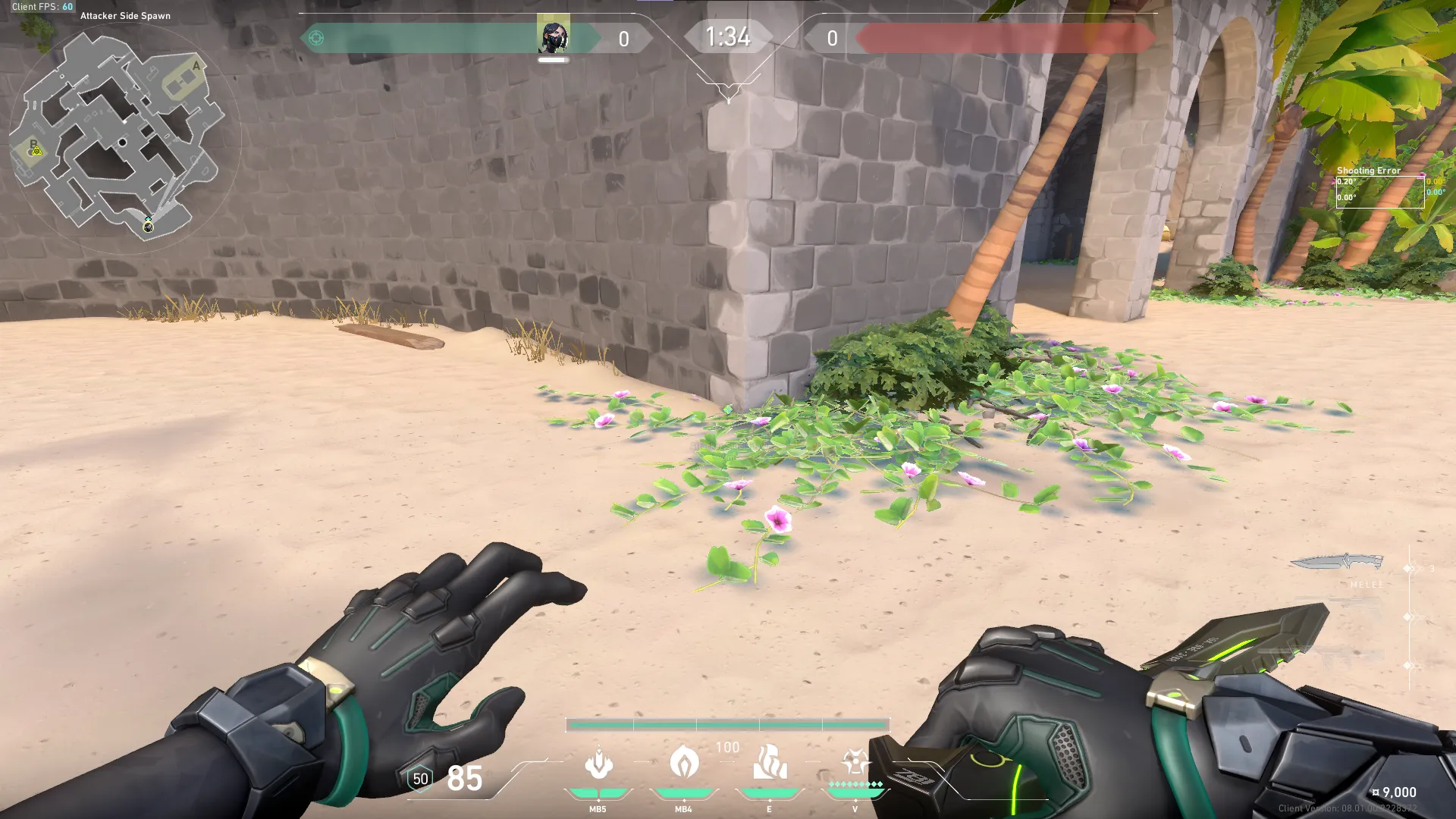 Viper Snake Bite on Breeze Attack Site B — step 1 of 3: Position — where to stand