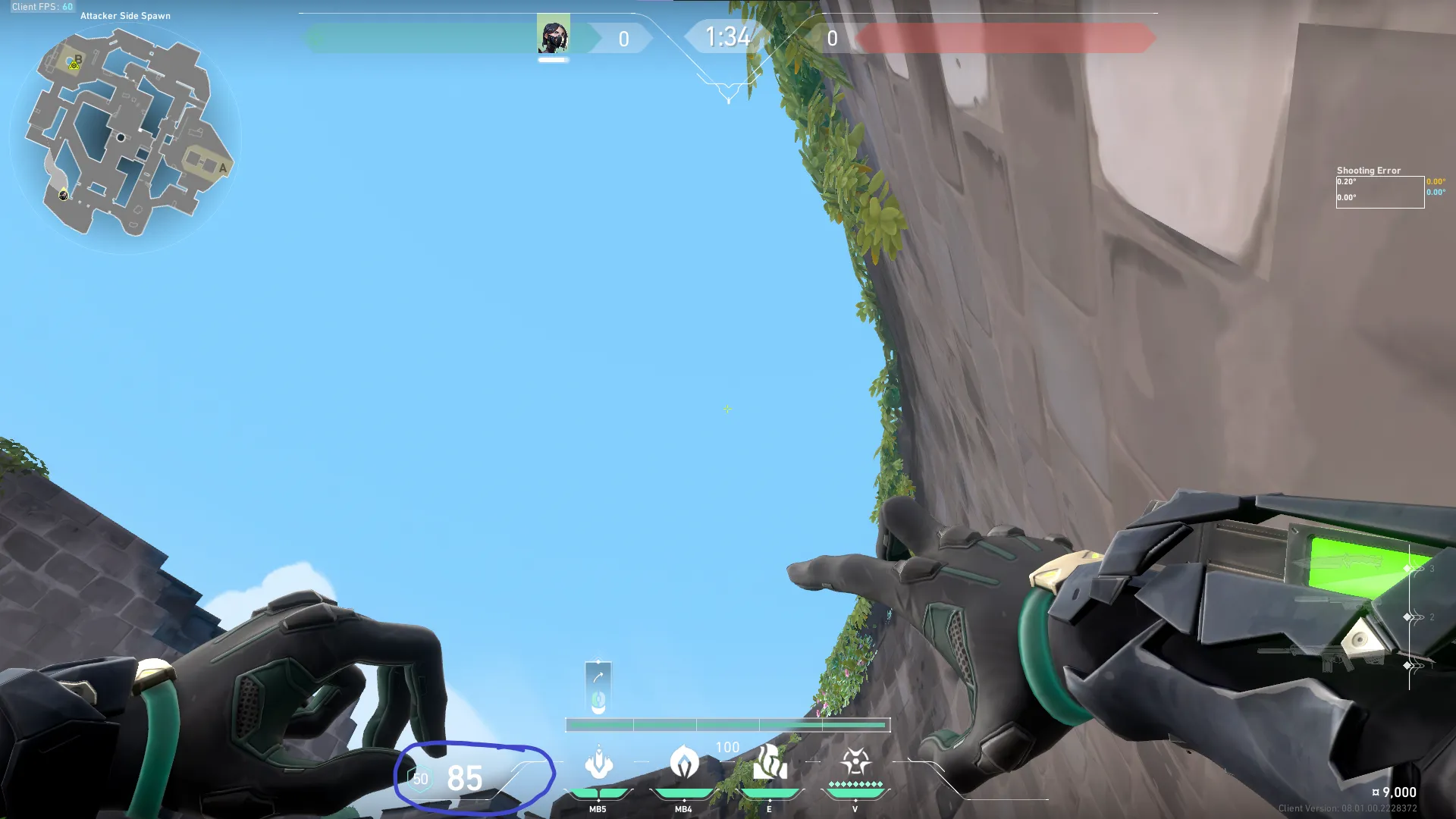 Viper Snake Bite on Breeze Attack Site B — step 2 of 3: Aim — line up the shot