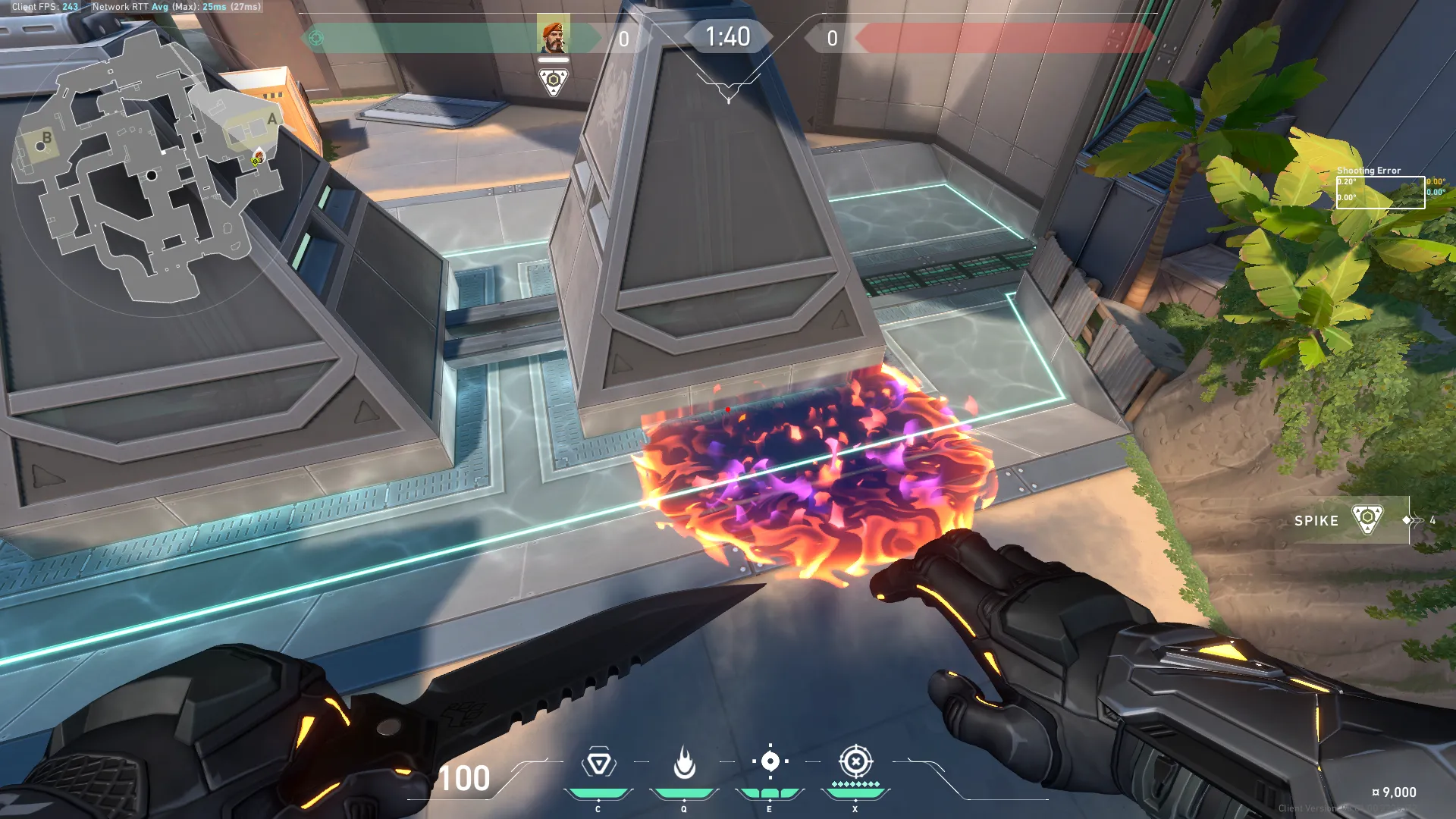 Brimstone Incendiary on Breeze Attack Site A — step 4 of 5: Aim — line up the shot