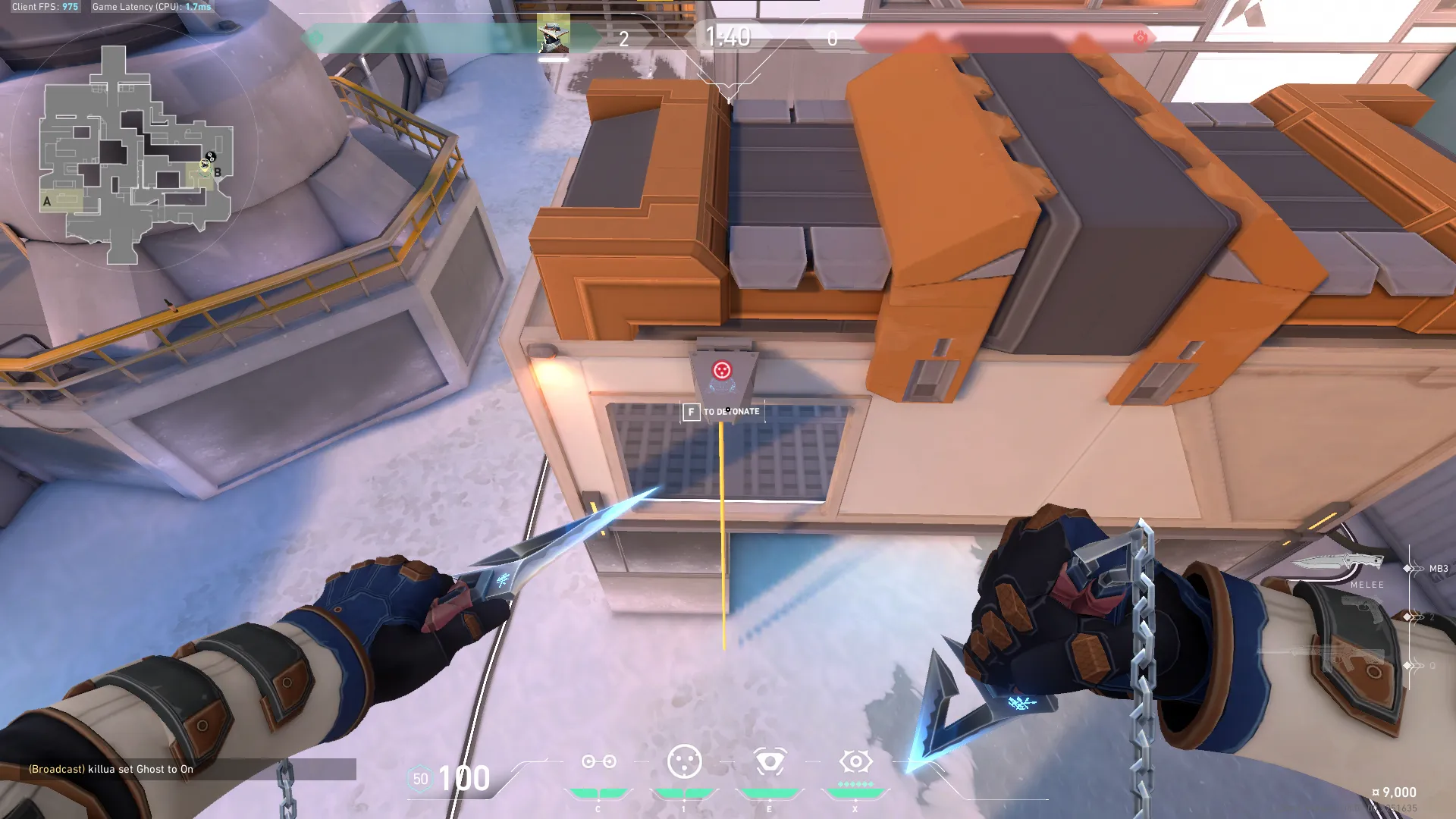 Cypher Cyber Cage on Icebox Defense Site B — step 4 of 5: Aim — line up the shot