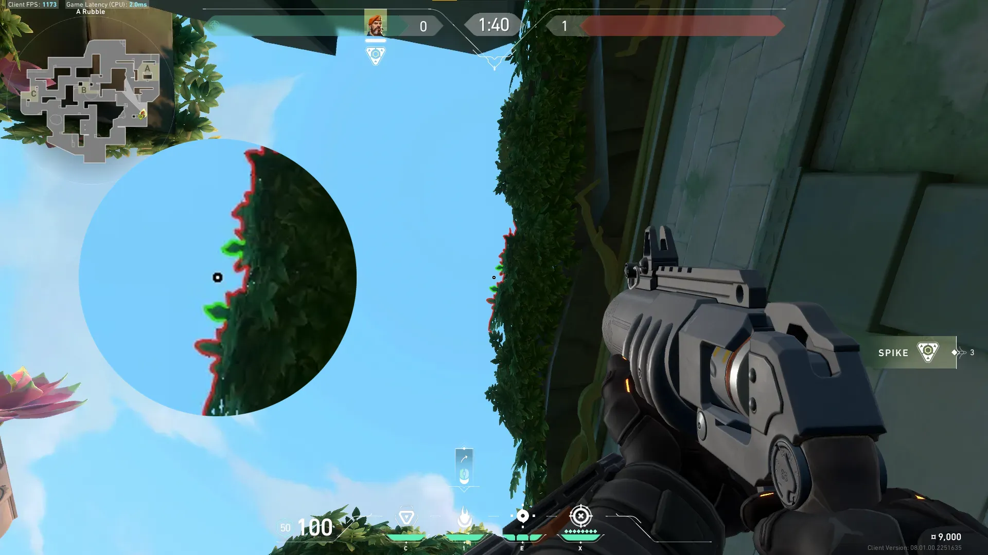 Brimstone Incendiary on Lotus Attack Site A — step 4 of 5: Aim — line up the shot