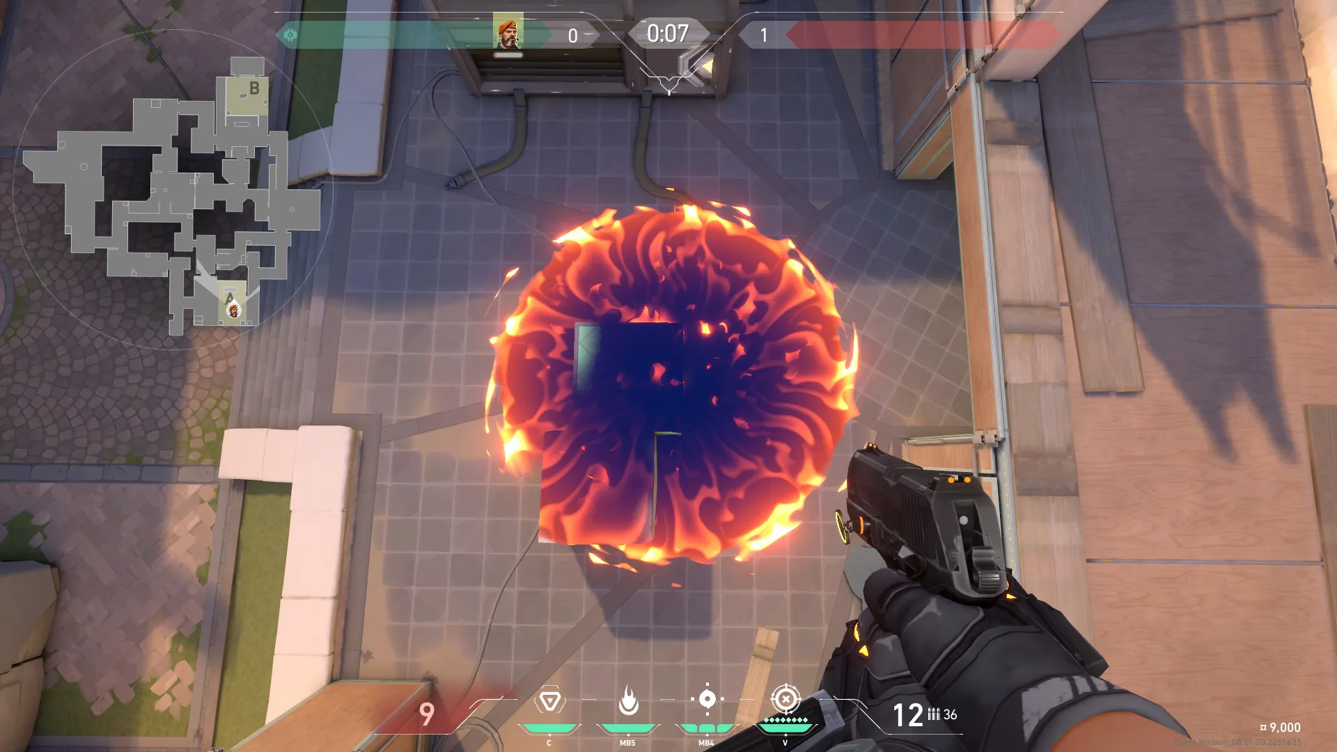Brimstone Incendiary on Ascent Attack Site A — step 2 of 2: Result