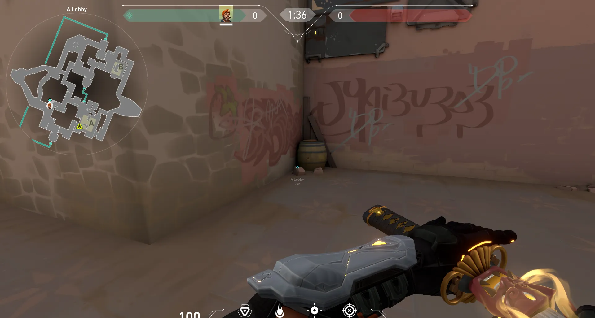 Brimstone Incendiary on Bind Attack Site A — step 1 of 4: Position — where to stand
