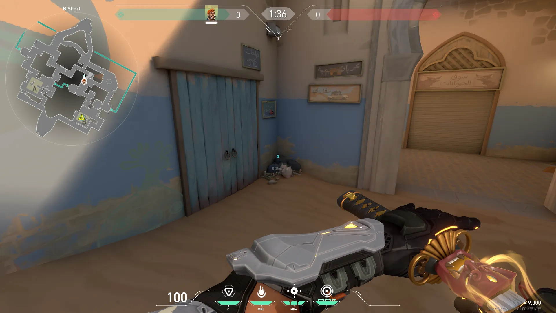 Brimstone Incendiary on Bind Attack Site B — step 1 of 4: Position — where to stand