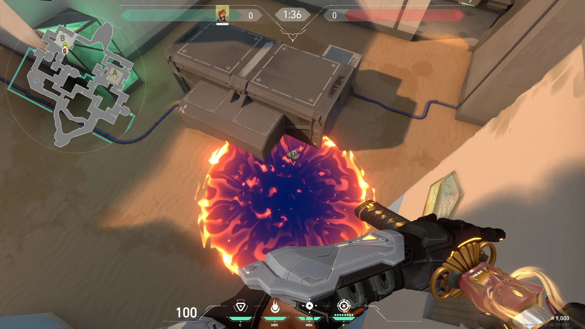 Brimstone Incendiary on Bind Attack Site B — step 4 of 4: Result