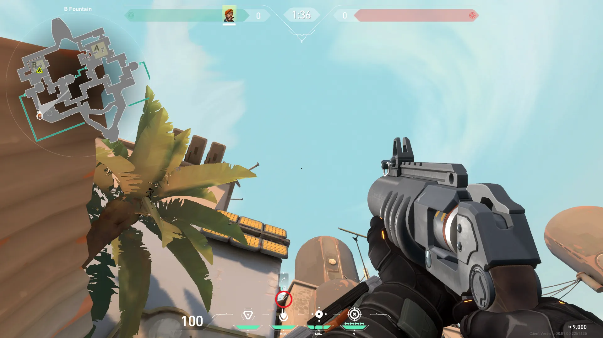 Brimstone Incendiary on Bind Attack Site B — step 2 of 4: Aim — line up the shot
