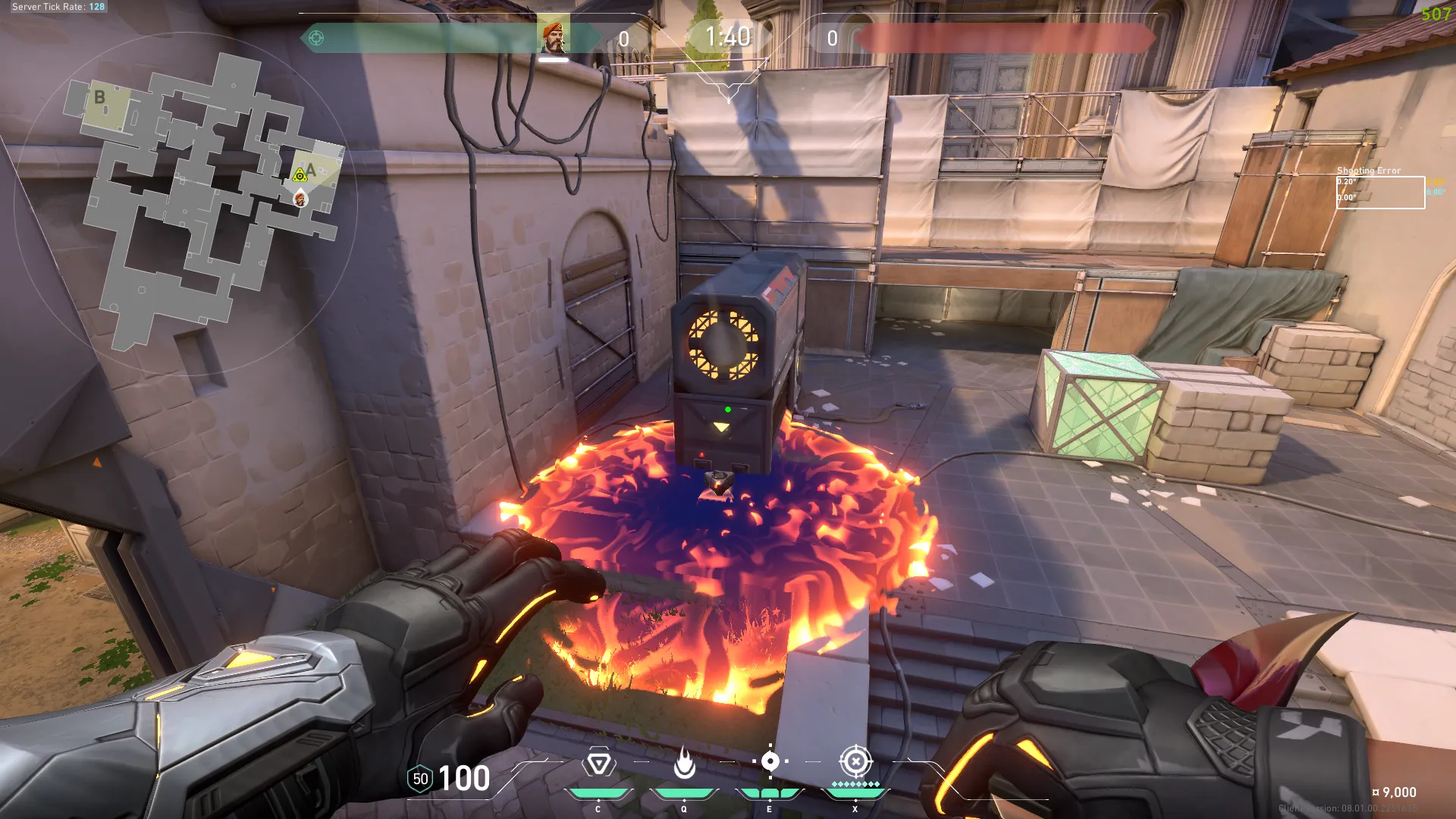 Brimstone Incendiary on Ascent Attack Site A — step 3 of 3: Result