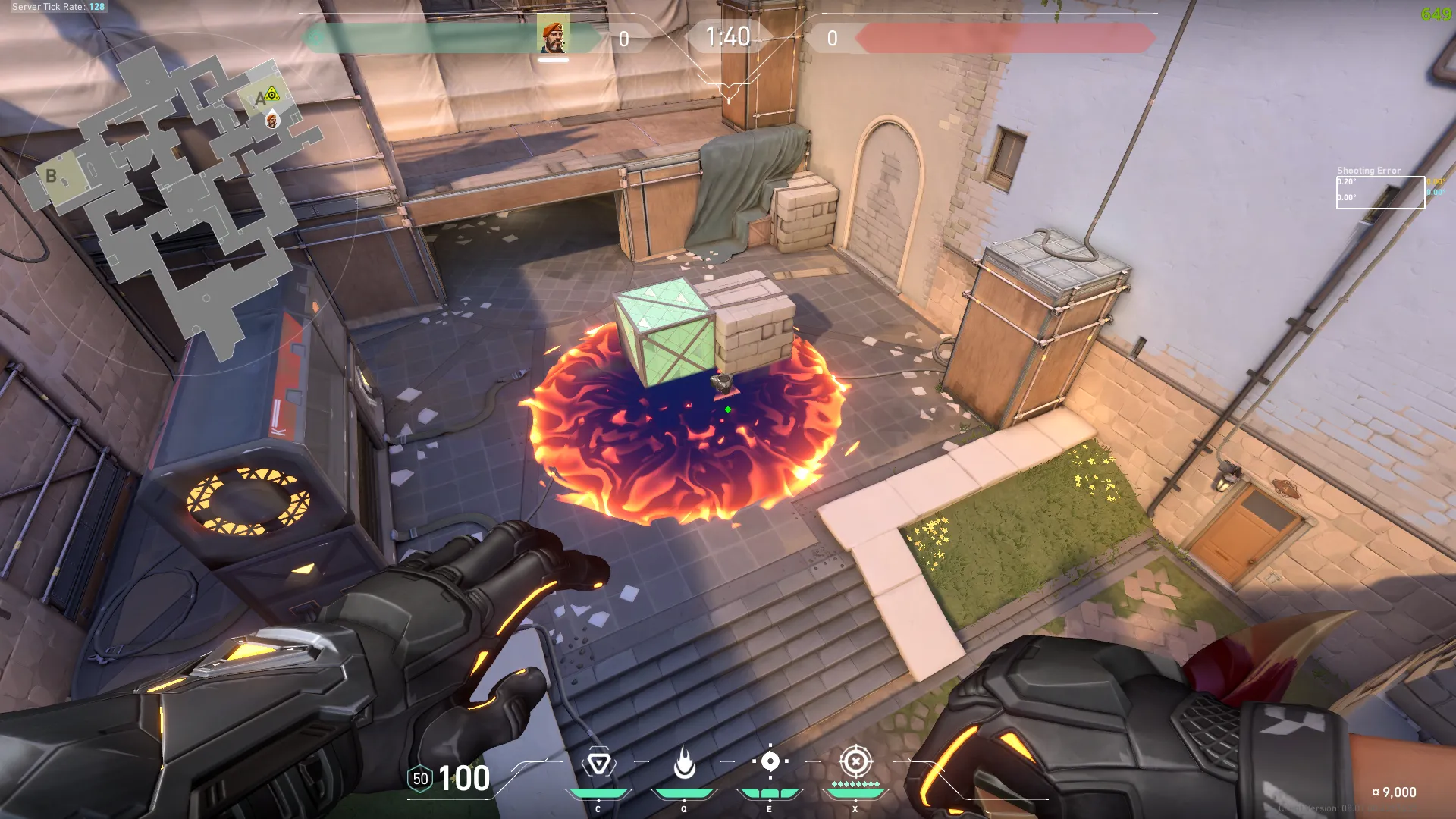 Brimstone Incendiary on Ascent Attack Site A — step 3 of 3: Result