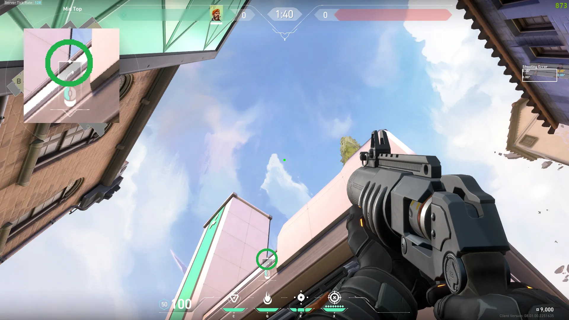 Brimstone Incendiary on Ascent Attack Site A — step 2 of 3: Aim — line up the shot