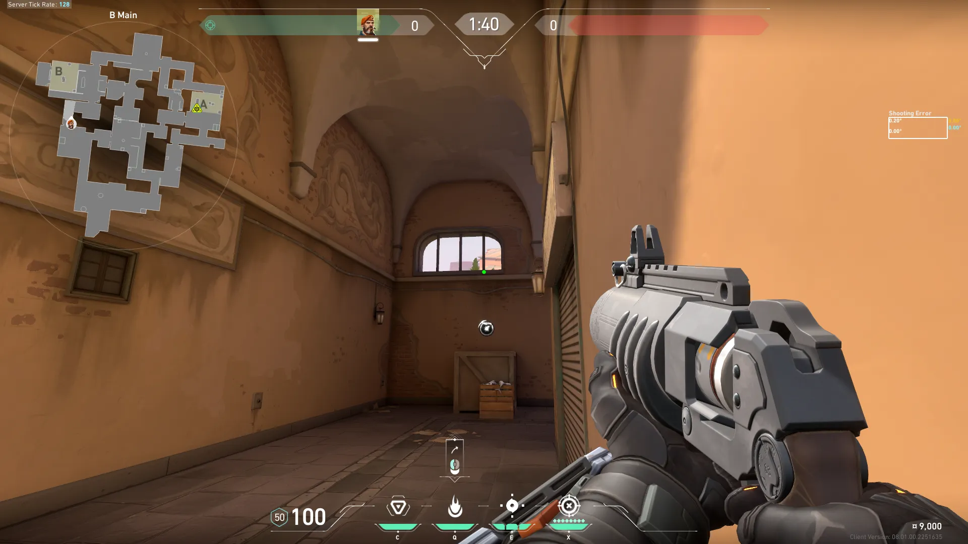 Brimstone Incendiary on Ascent Attack Site B — step 2 of 3: Aim — line up the shot