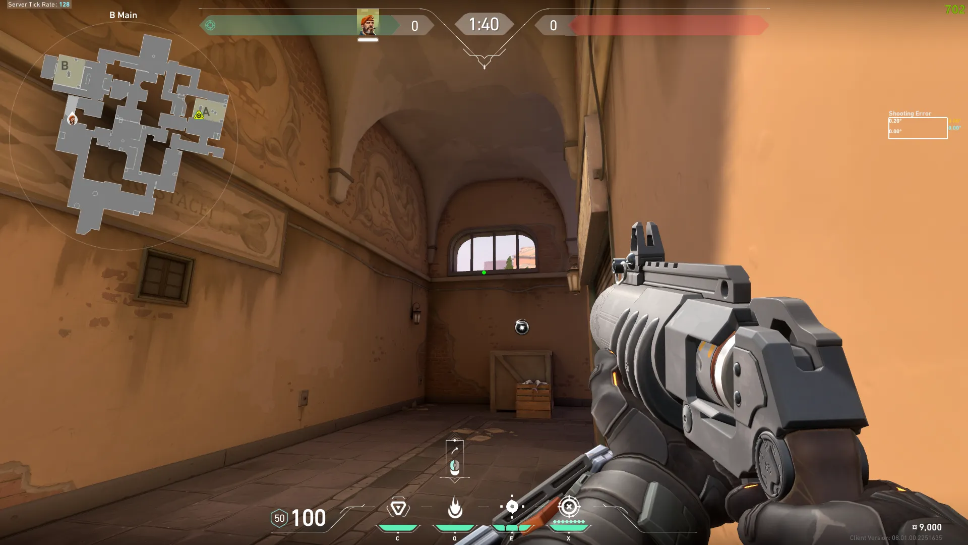 Brimstone Incendiary on Ascent Attack Site B — step 2 of 3: Aim — line up the shot
