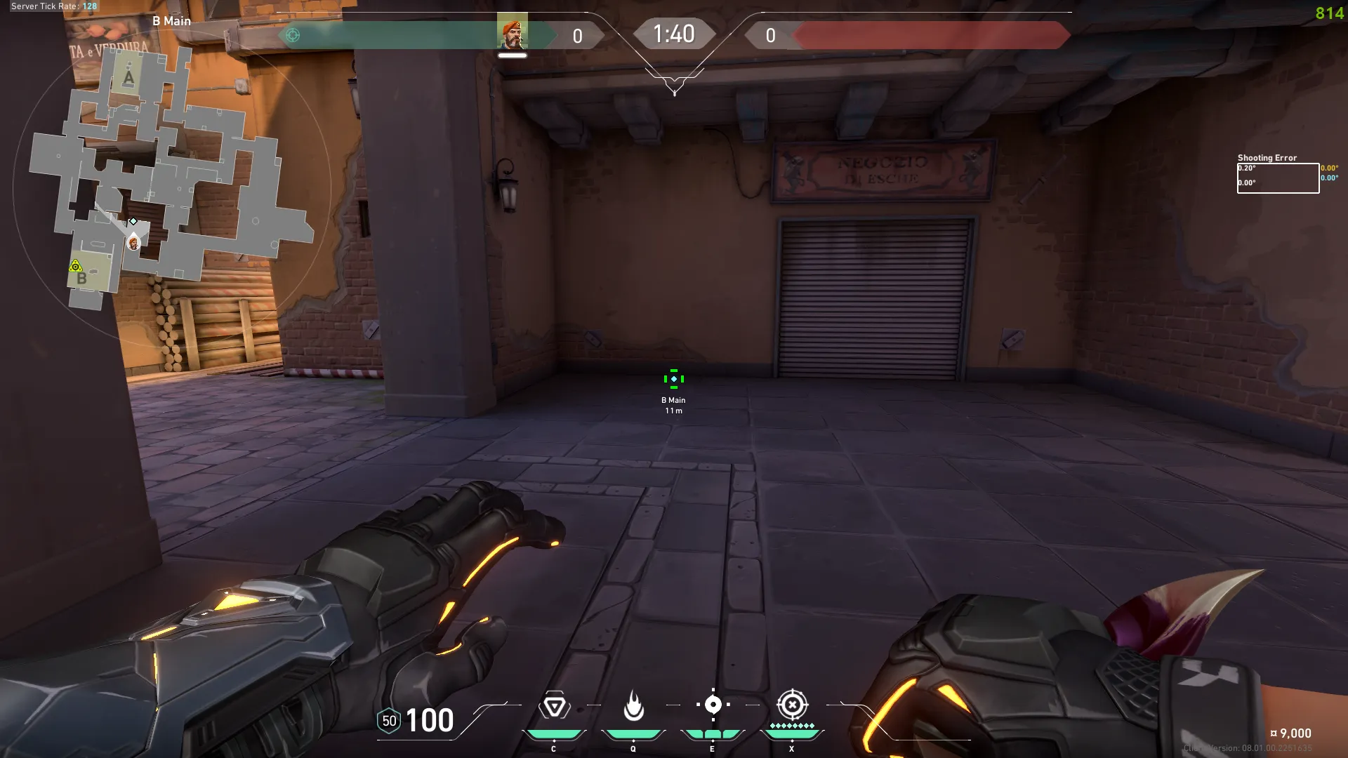 Brimstone Incendiary on Ascent Attack Site B — step 1 of 3: Position — where to stand