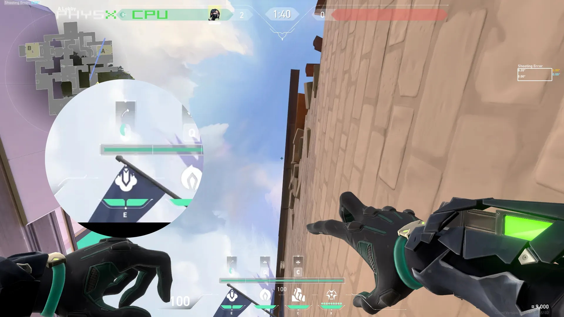 Viper Snake Bite on Ascent Attack Site A — step 3 of 5: Aim — line up the shot