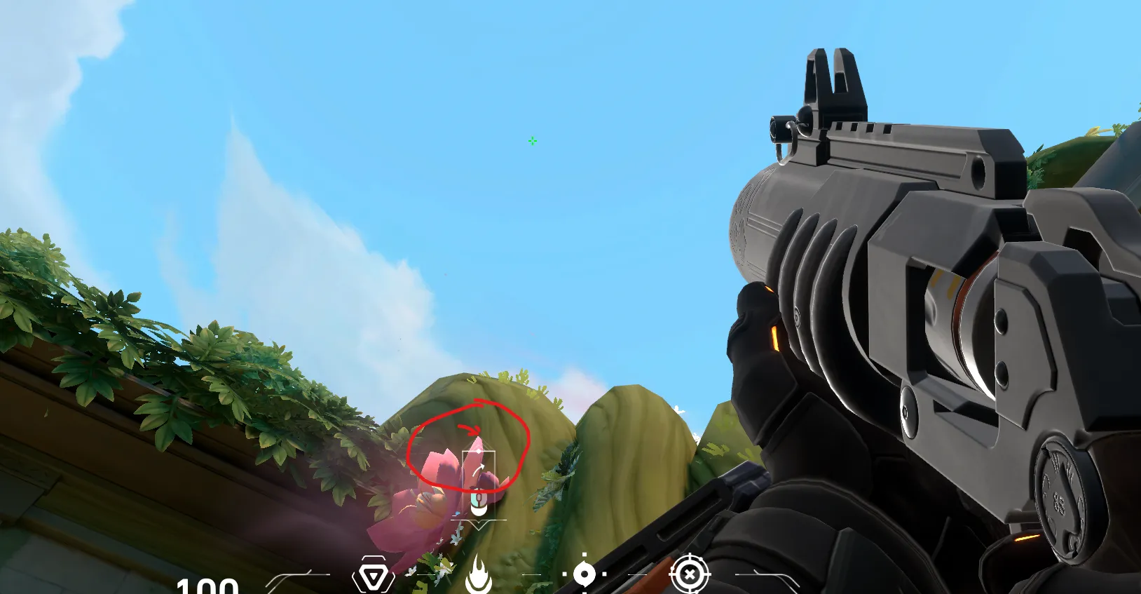 Brimstone Incendiary on Lotus Attack Site B — step 2 of 3: Aim — line up the shot