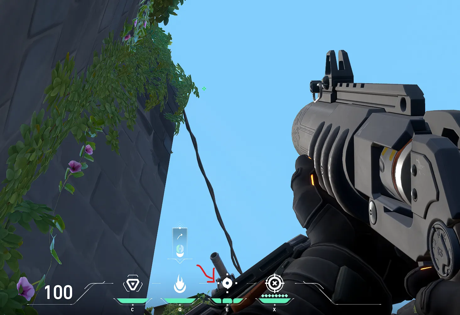 Brimstone Incendiary on Breeze Attack Site B — step 2 of 3: Aim — line up the shot