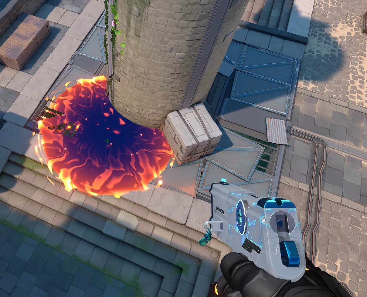 Brimstone Incendiary on Breeze Attack Site B — step 3 of 3: Result