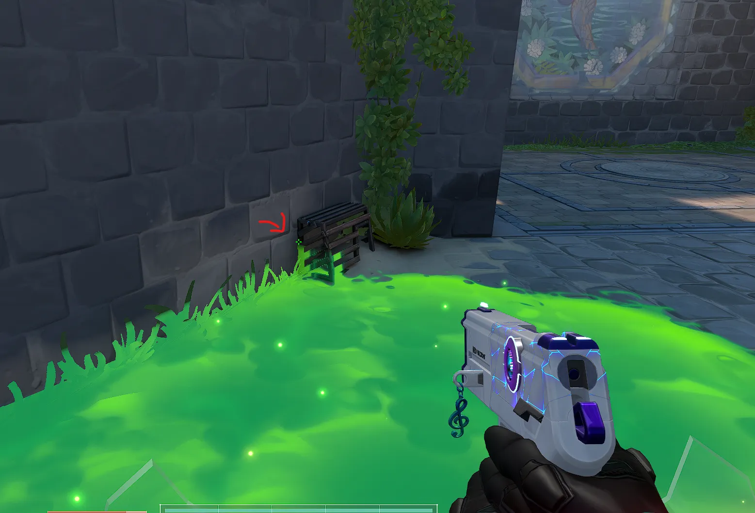 Viper Snake Bite on Breeze Attack Site B — step 1 of 3: Position — where to stand