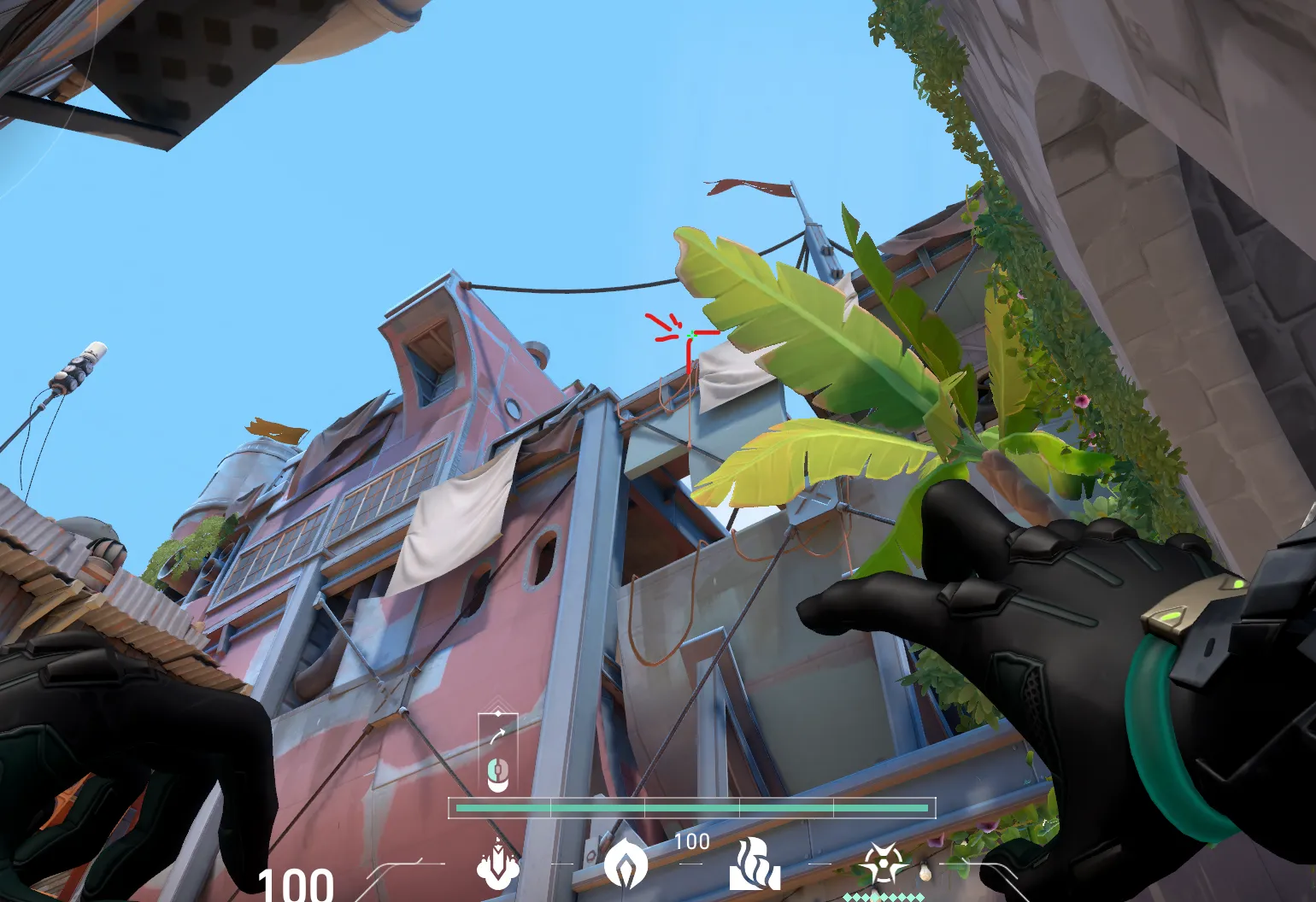 Viper Snake Bite on Breeze Attack Site A — step 2 of 3: Aim — line up the shot