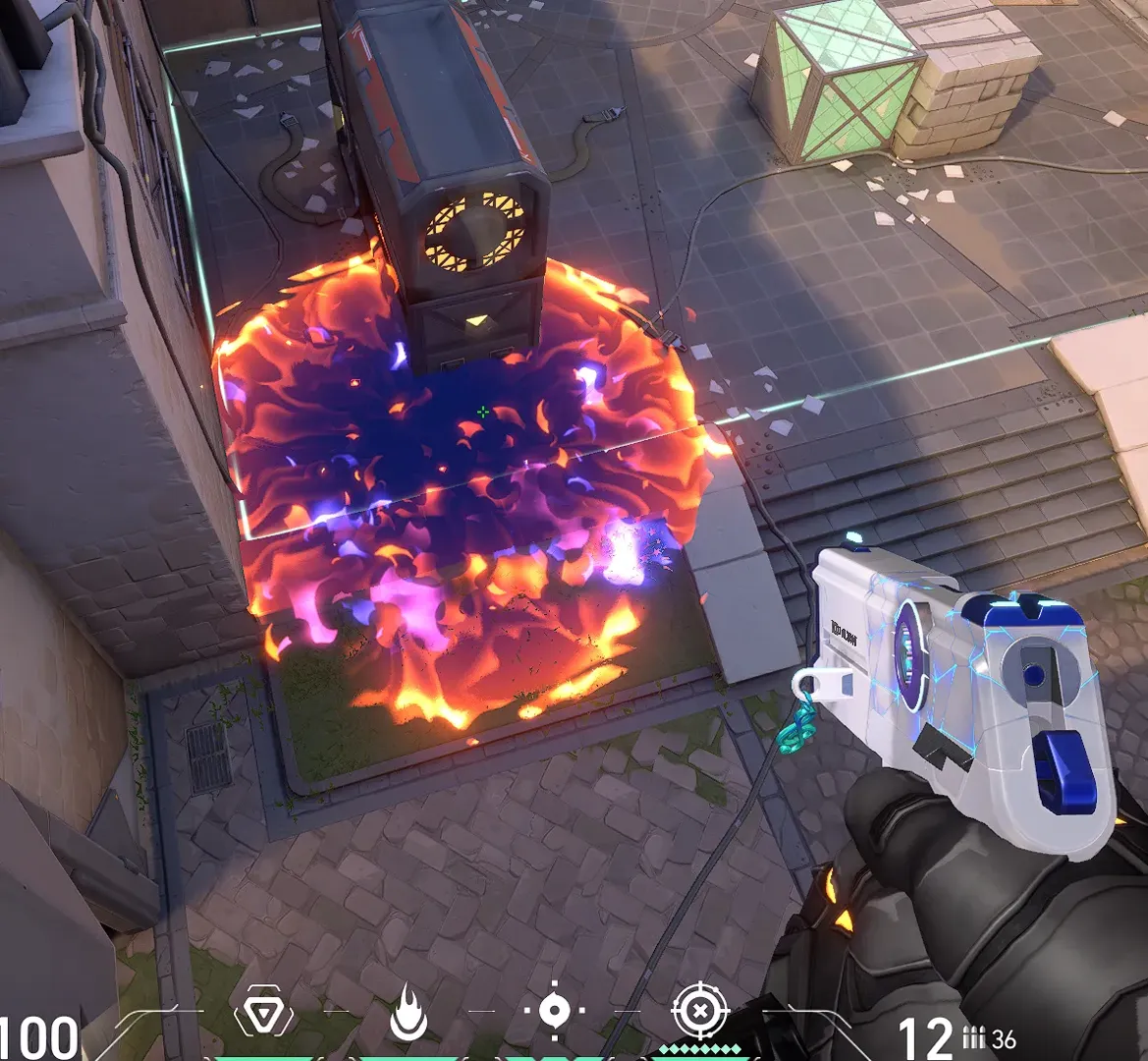 Brimstone Incendiary on Ascent Attack Site A — step 3 of 3: Result