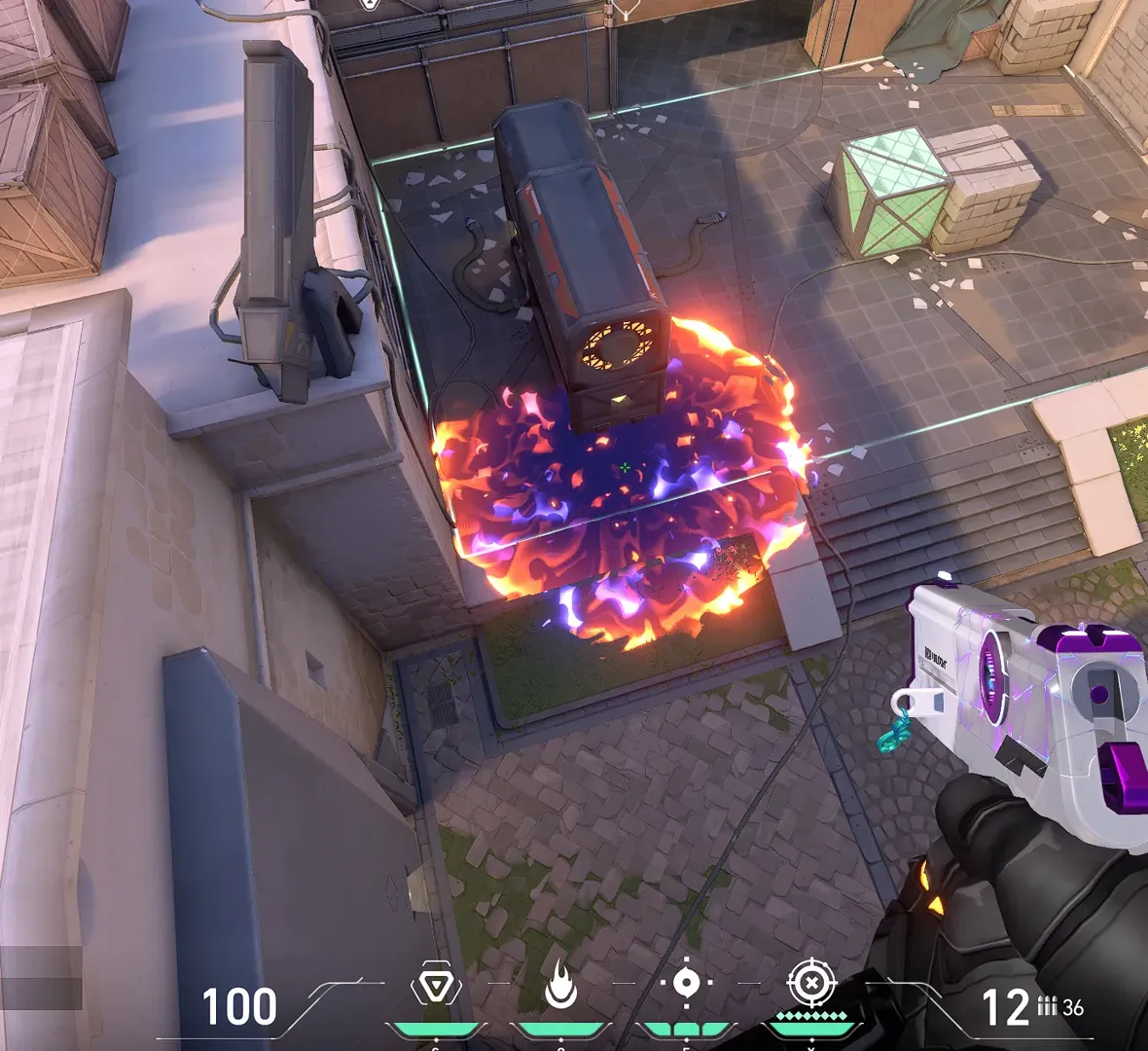 Brimstone Incendiary on Ascent Attack Site A — step 3 of 3: Result