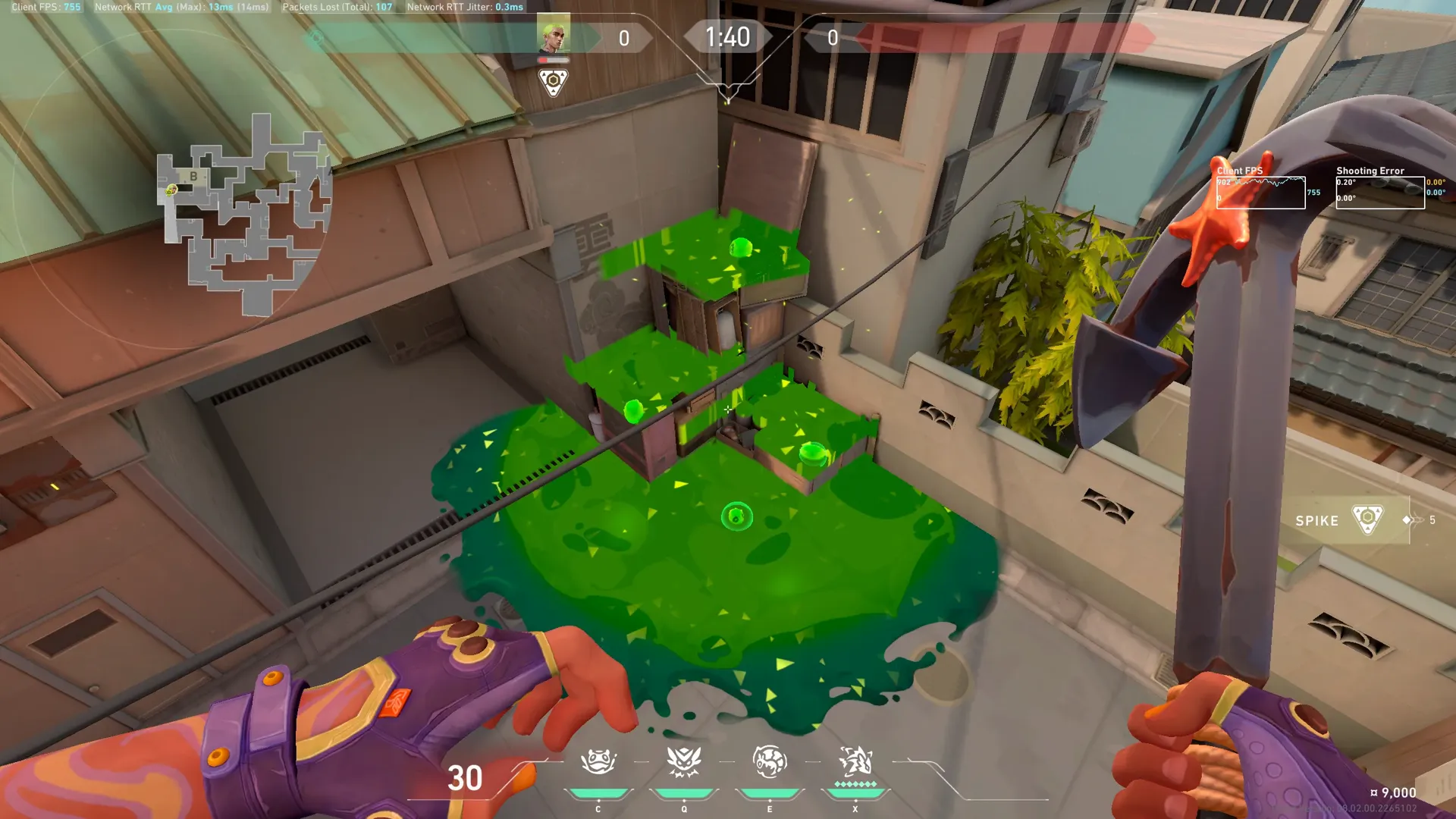 Gekko Mosh Pit on Split Attack Site B — step 1 of 3: Position — where to stand