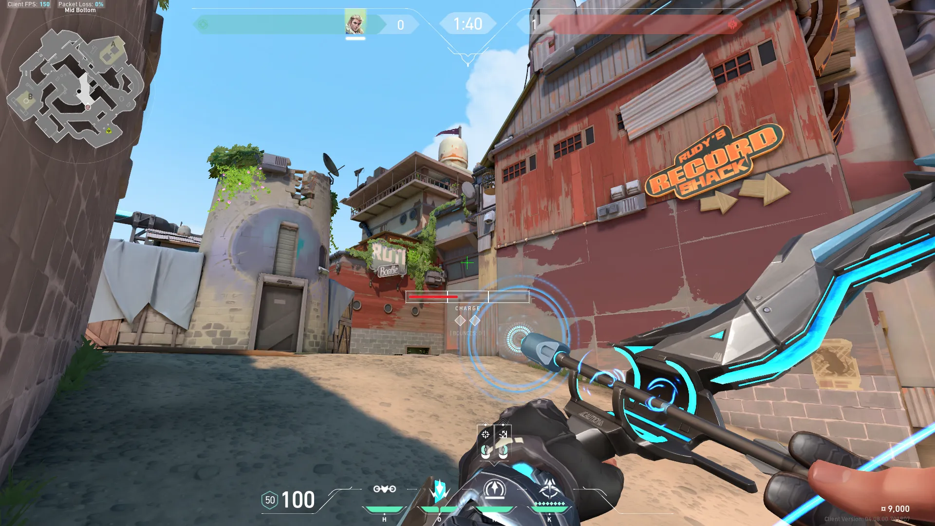 Sova Recon Bolt on Breeze Attack Mid — step 3 of 4: Aim — line up the shot