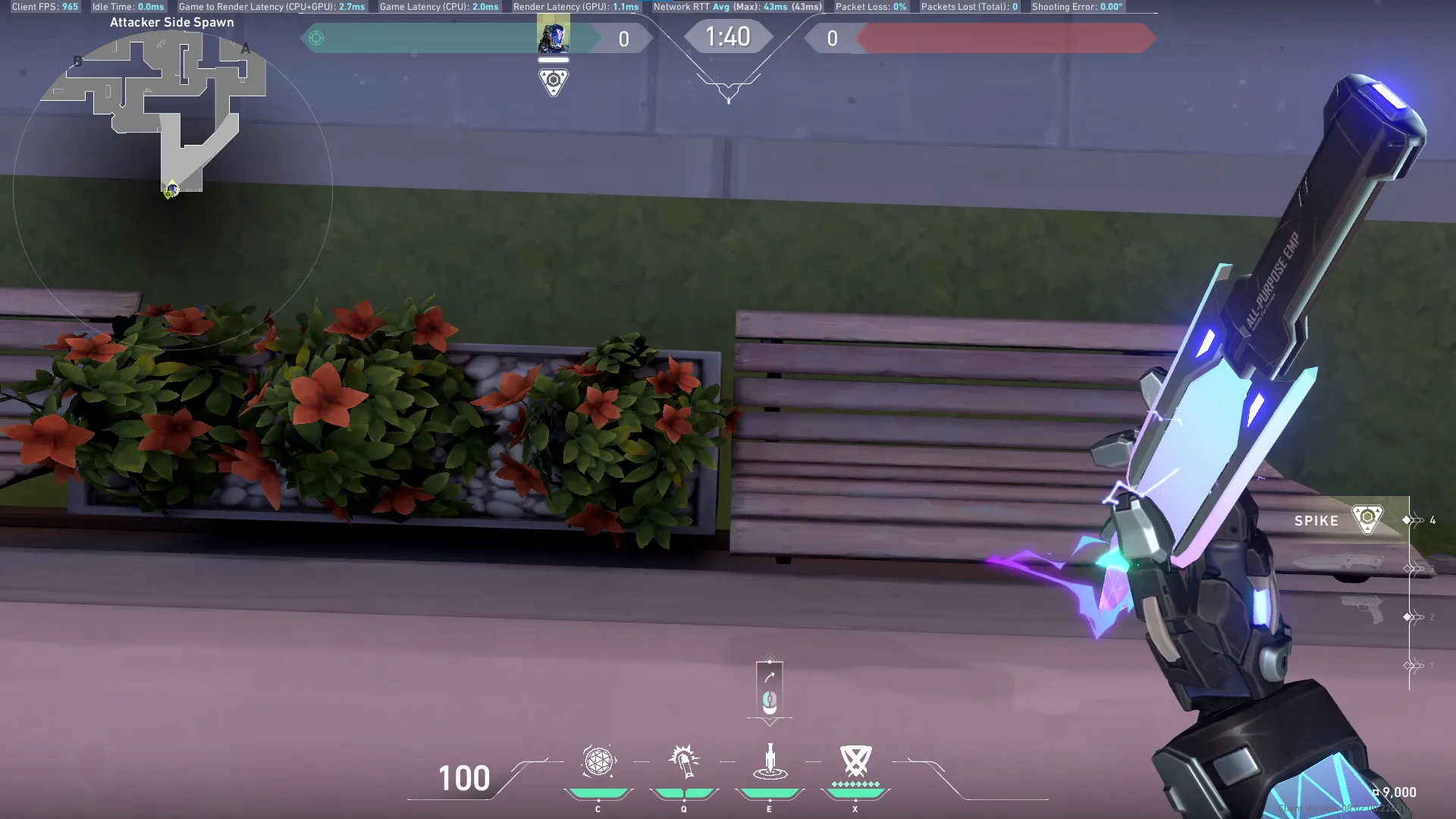 KAY/O Zero_Point on Sunset Attack Mid — step 1 of 3: Position — where to stand