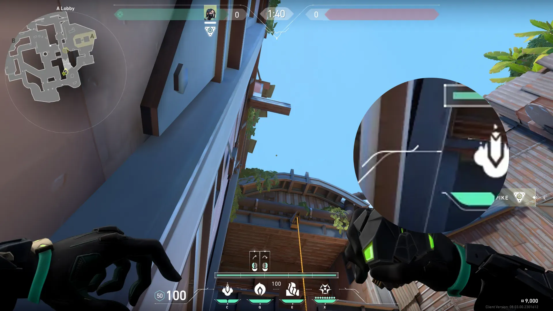 Viper Poison Cloud on Breeze Attack Site A — step 2 of 3: Aim — line up the shot