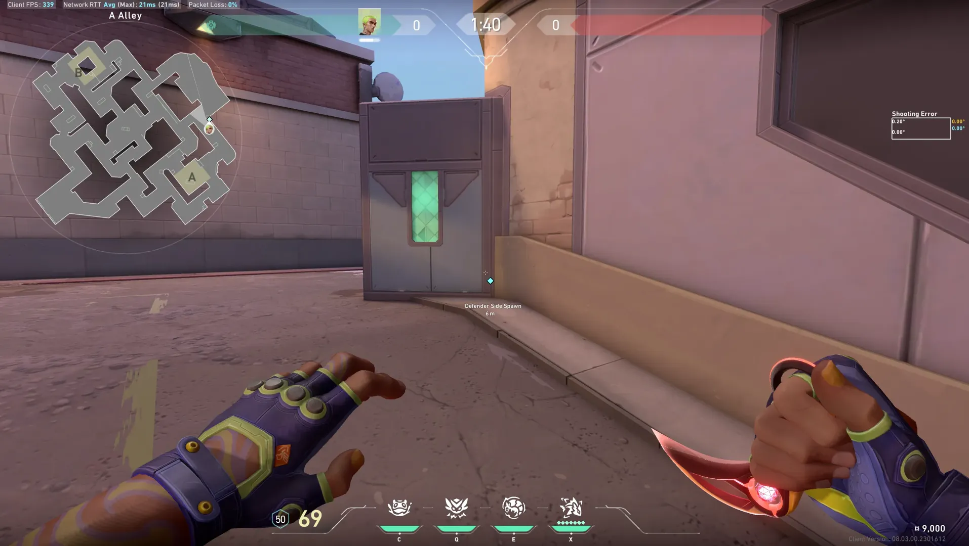 Gekko Mosh Pit on Sunset Defense Site A — step 1 of 4: Position — where to stand
