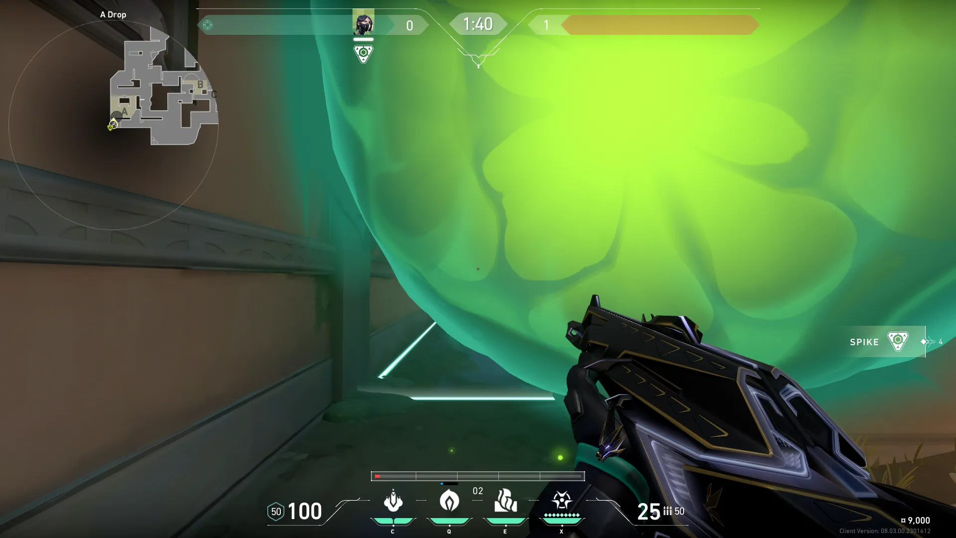 Viper Poison Cloud on Lotus Attack Site A — step 3 of 4: Aim — line up the shot