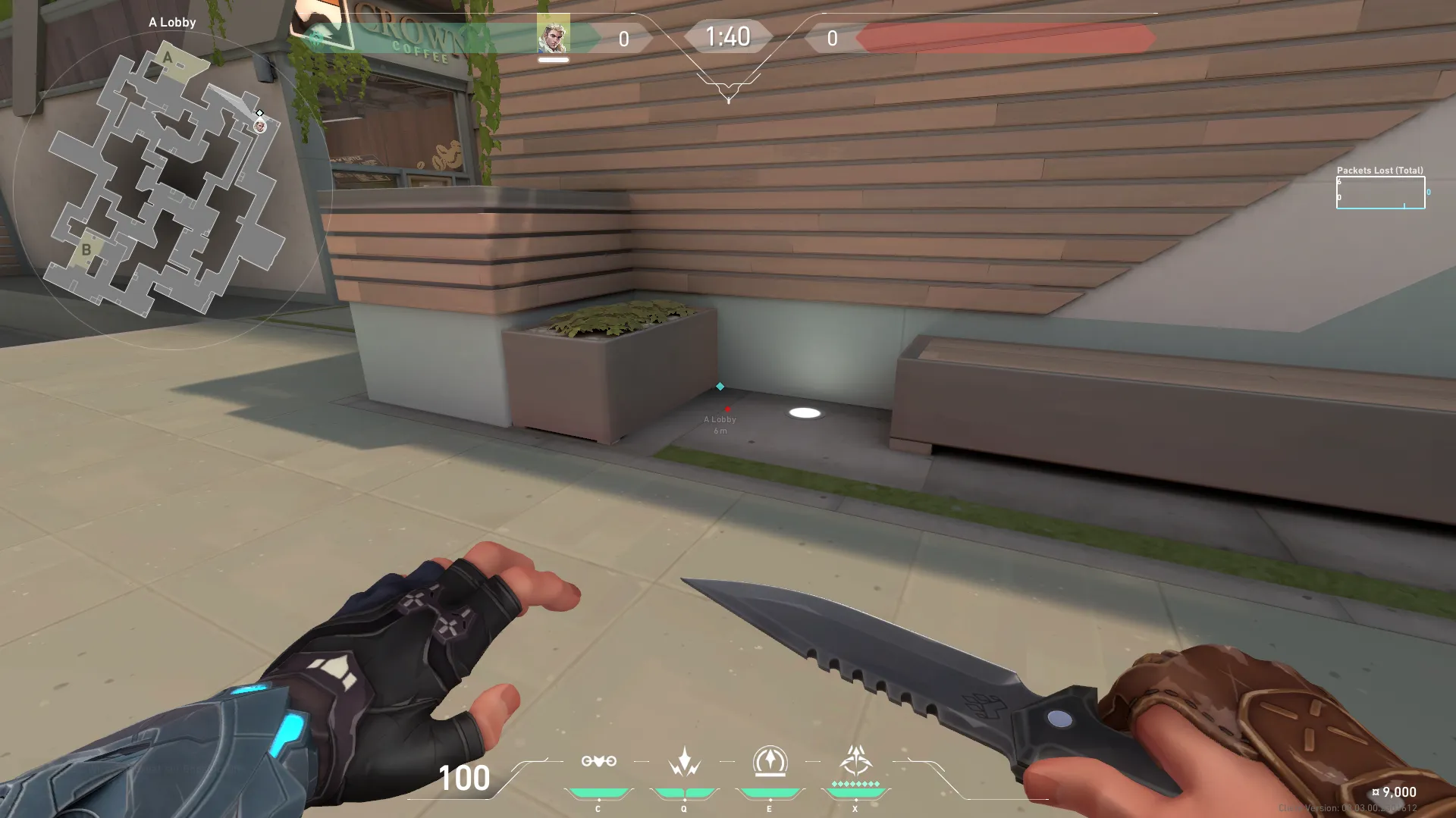 Sova Recon Bolt on Split Attack Site A — step 1 of 3: Position — where to stand