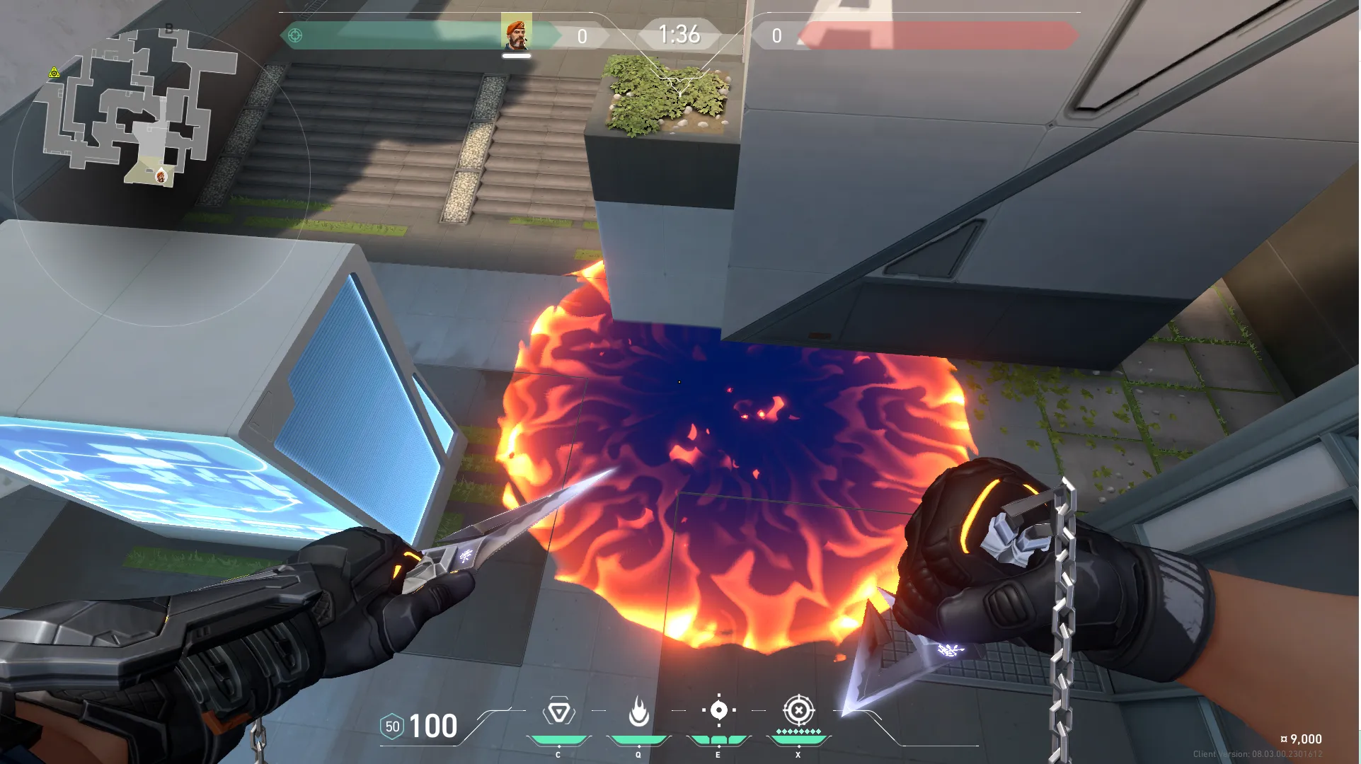 Brimstone Incendiary on Split Attack Site A — step 3 of 3: Result