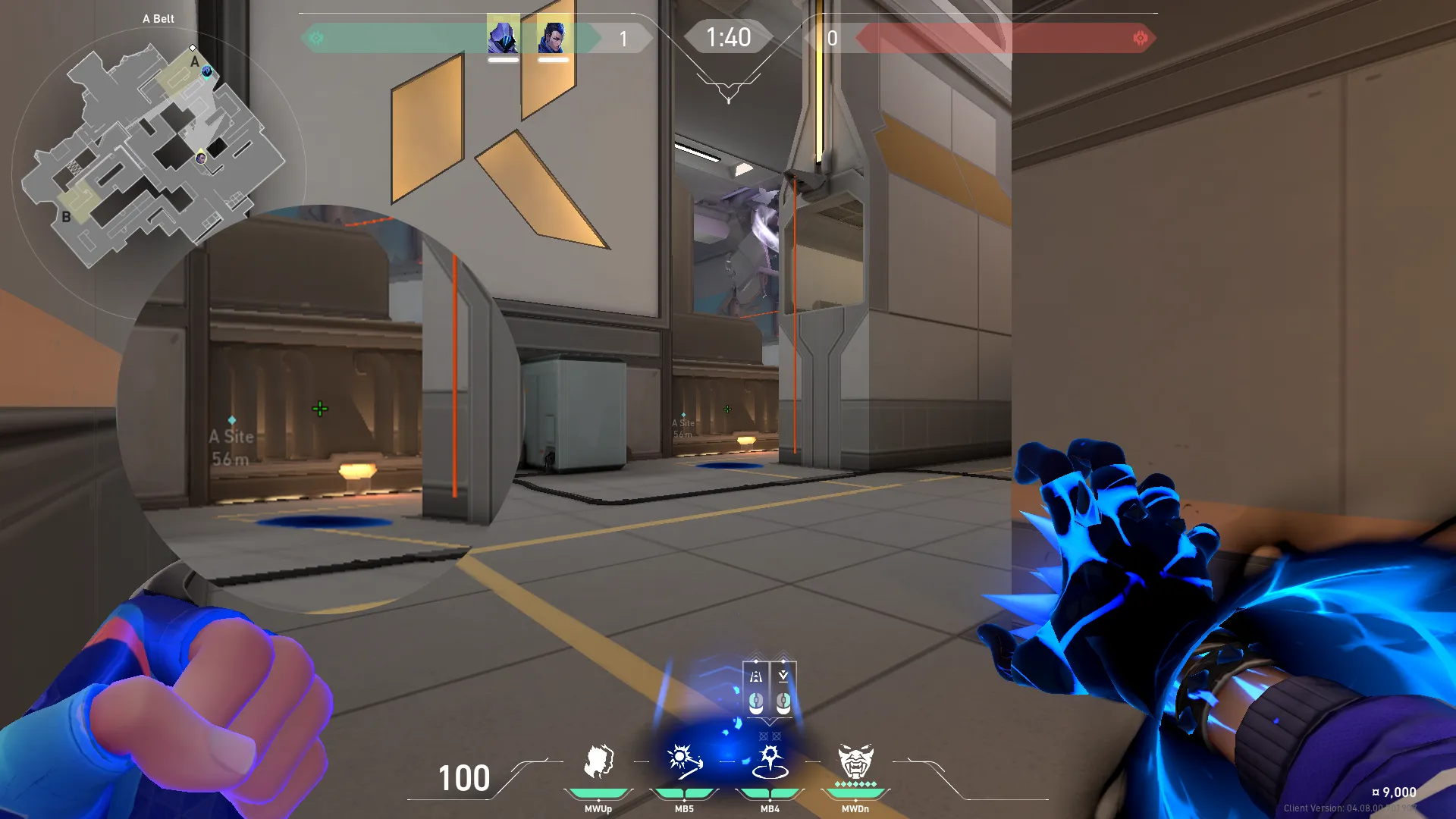 Yoru Gatecrash on Icebox Attack Site A — step 1 of 2: Position — where to stand
