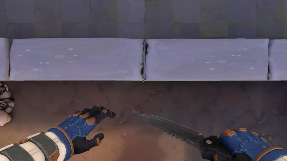Cypher Cyber Cage on Ascent Defense Site B — step 2 of 4: Aim — line up the shot