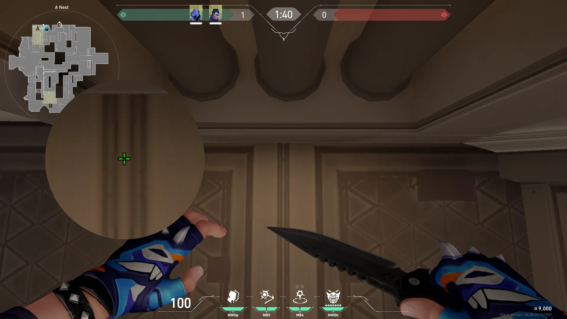 Yoru Gatecrash on Icebox Attack Mid — step 2 of 4: Aim — line up the shot