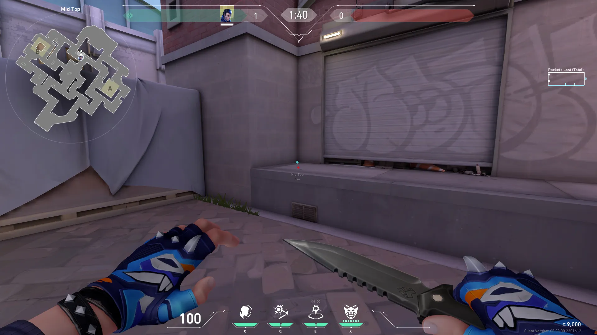 Yoru Gatecrash on Sunset Defense Mid — step 1 of 3: Position — where to stand