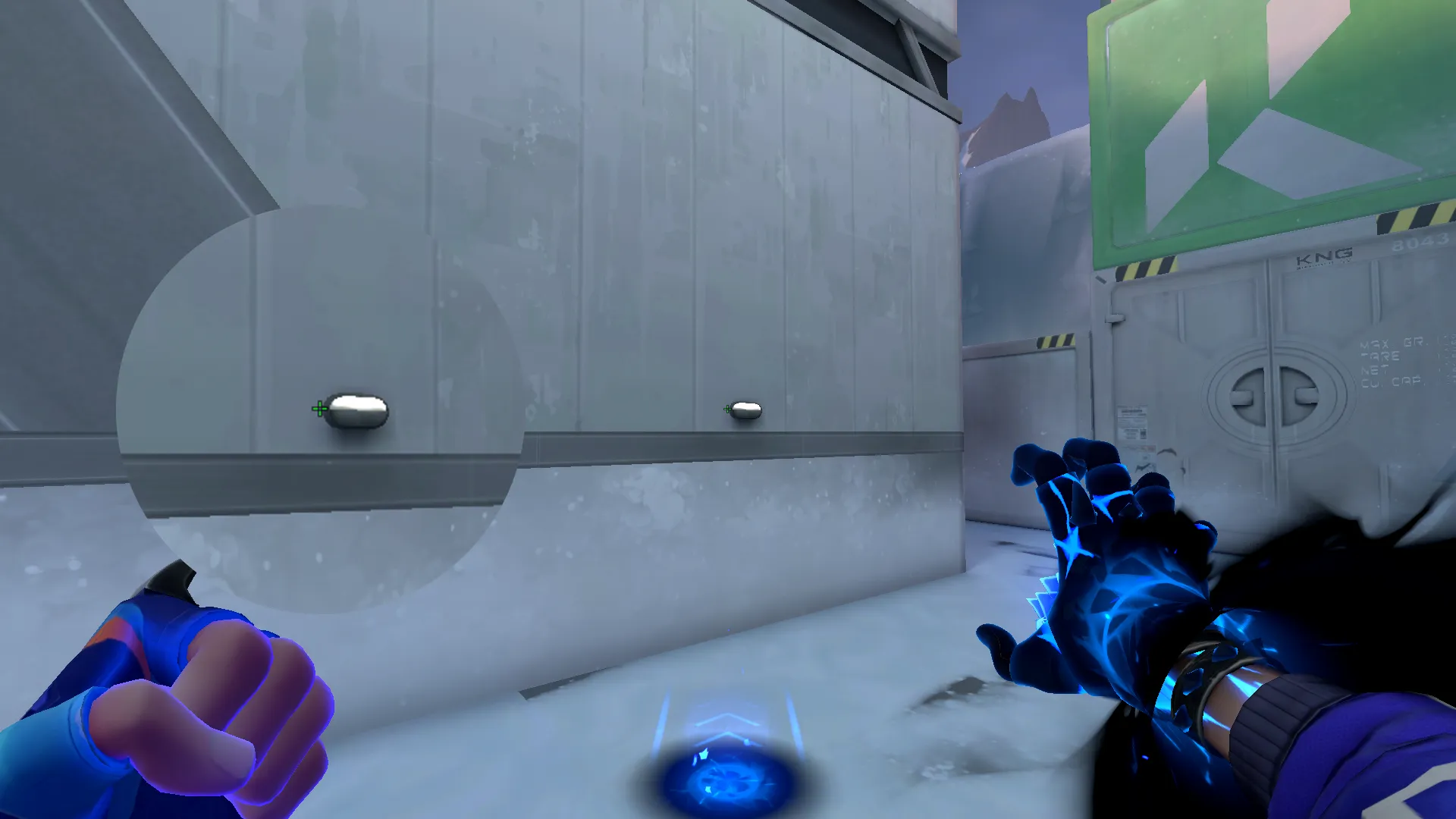 Yoru Gatecrash on Icebox Attack Site B — step 2 of 3: Aim — line up the shot