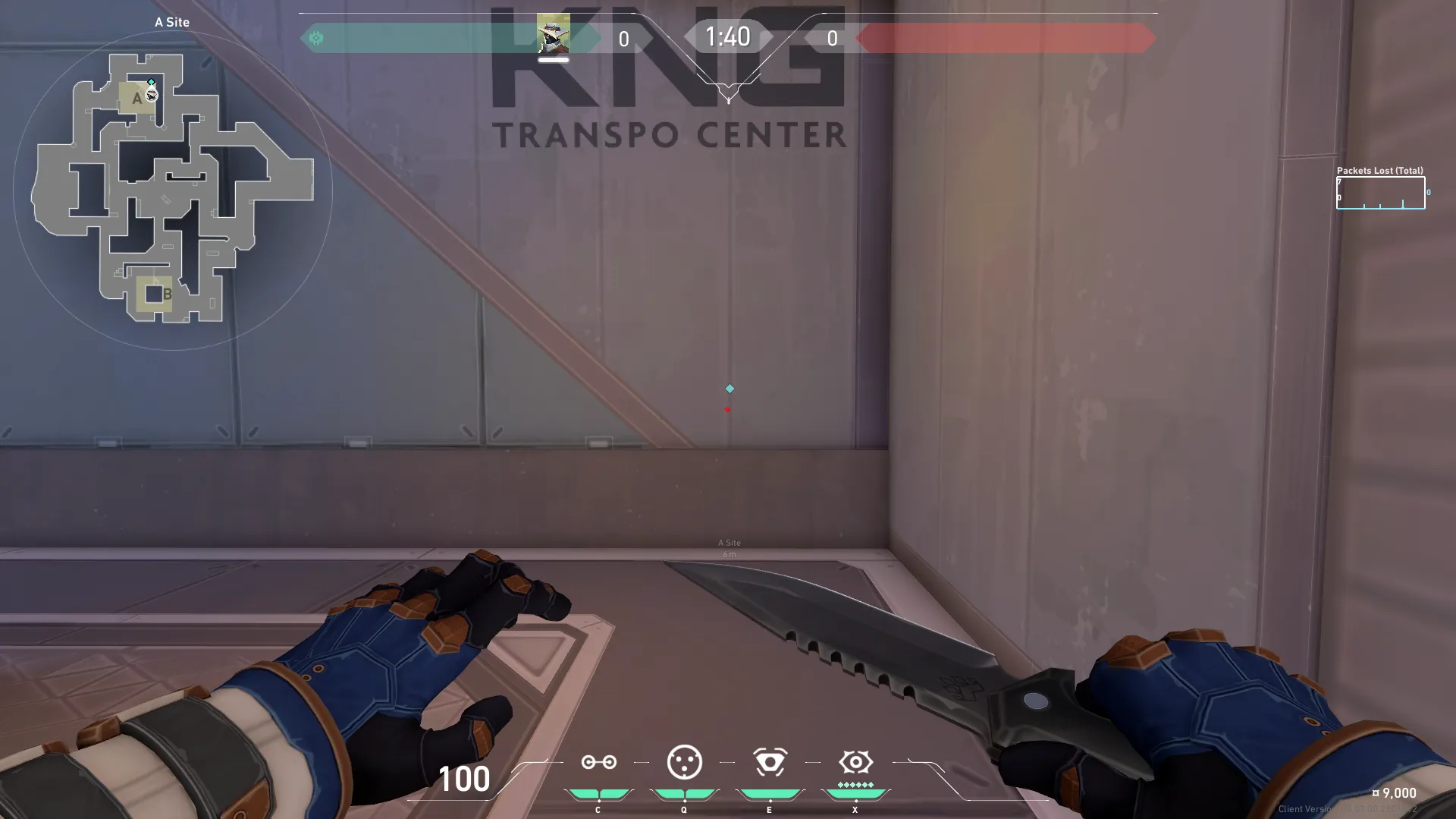 Cypher Cyber Cage on Sunset Defense Site A — step 1 of 4: Position — where to stand