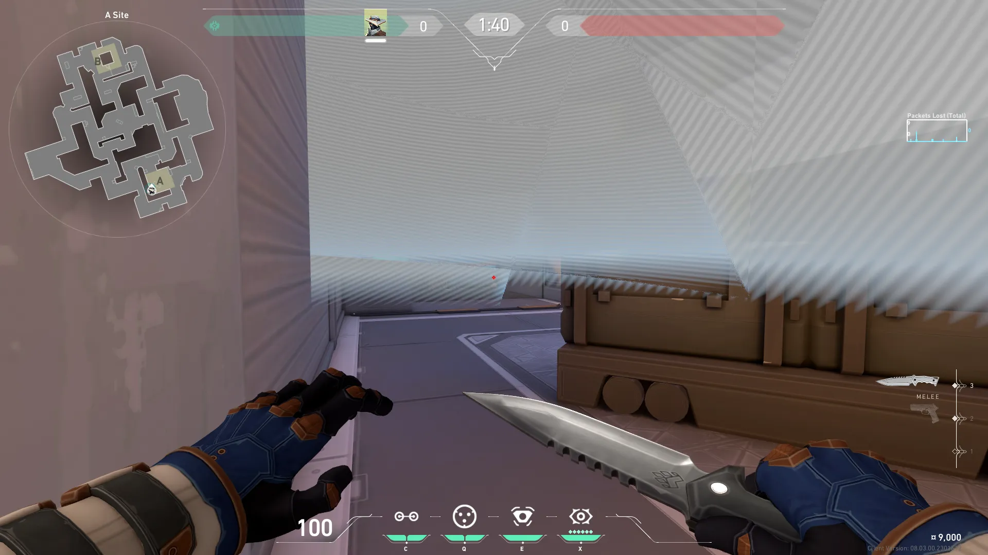 Cypher Cyber Cage on Sunset Defense Site A — step 3 of 4: Aim — line up the shot